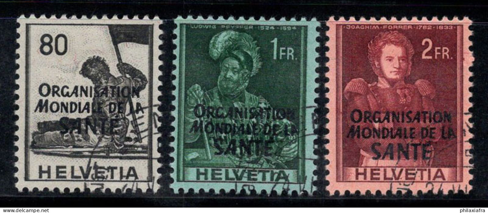 Suisse 1948 Mi. 17, 19, 22 Oblitéré 100% Organisations, OMS, OMS - Used Stamps