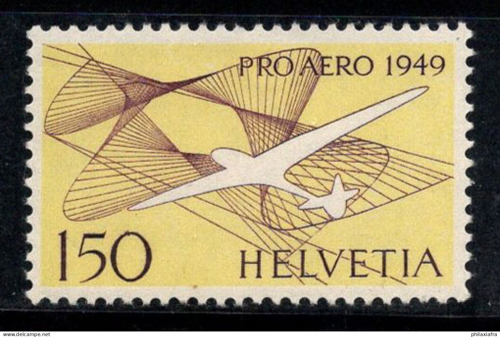 Suisse 1949 Mi. 518 Neuf ** 100% Poste Aérienne 150 C, Aéronef - Ungebraucht