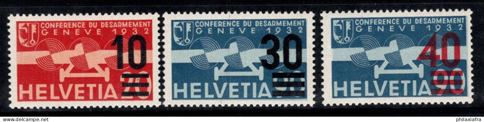 Suisse 1936 Mi. 291-293 Neuf ** 100% Poste Aérienne Surimprimé - Ongebruikt