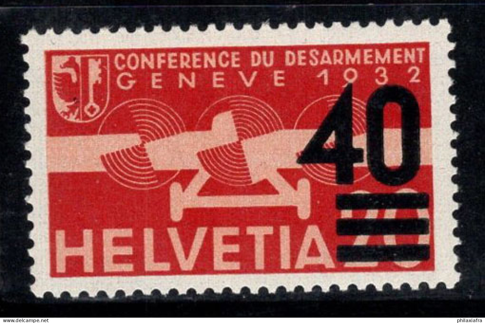 Suisse 1937 Mi. 310 Neuf ** 100% Poste Aérienne Surimprimé - Nuevos