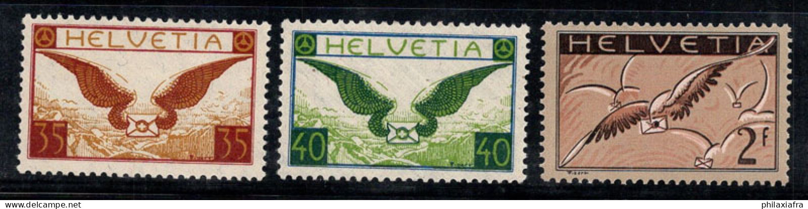 Suisse 1929 Mi. 233-234 Neuf ** 100% Poste Aérienne Les Ailes, Lettre - Neufs