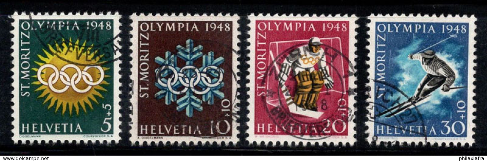 Suisse 1948 Mi. 492-495 Oblitéré 100% Jeux Olympiques - Used Stamps