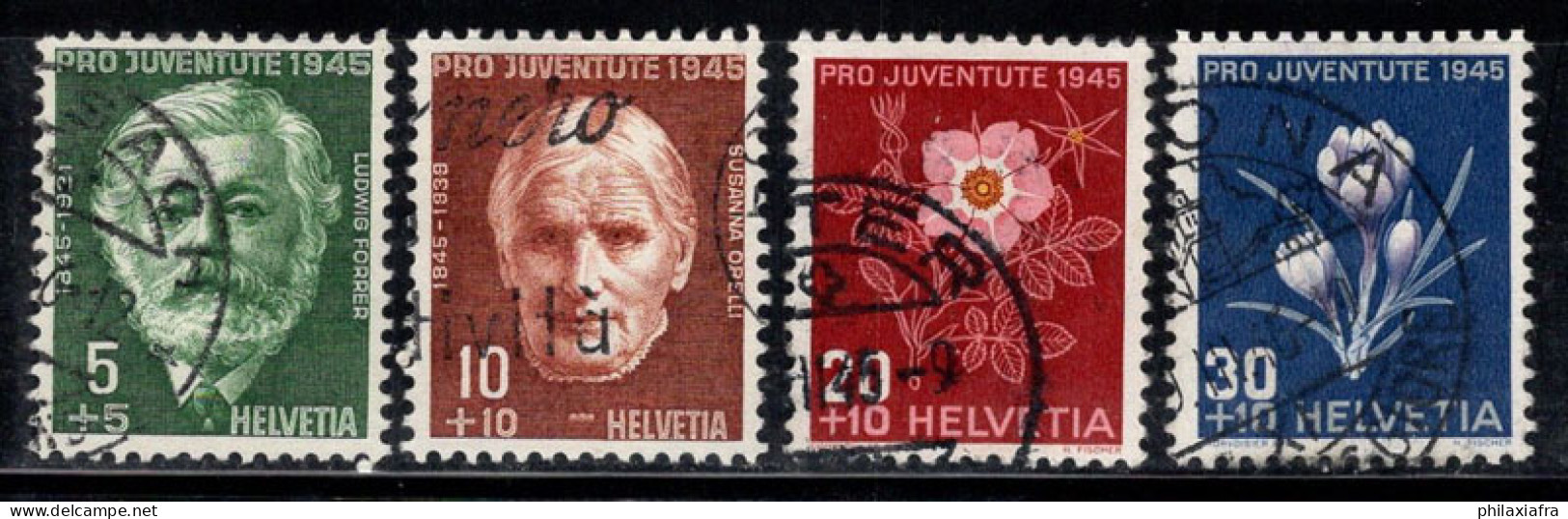 Suisse 1945 Mi. 465-468 Oblitéré 100% Pro Juventute, Célébrités - Used Stamps