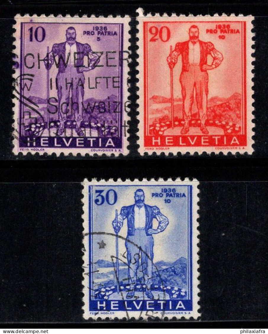Suisse 1936 Mi. 294-296 Oblitéré 100% Pro Patria - Oblitérés