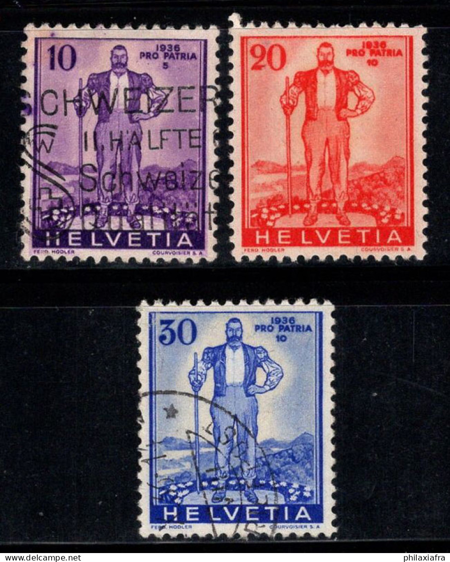 Suisse 1936 Mi. 294-296 Oblitéré 100% Pro Patria - Used Stamps