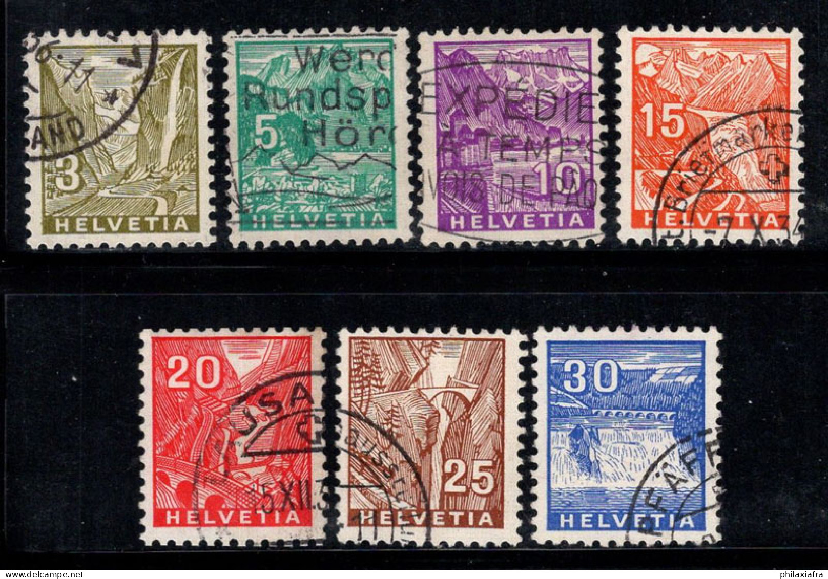 Suisse 1934 Mi. 270-276 Oblitéré 100% Paysages - Used Stamps