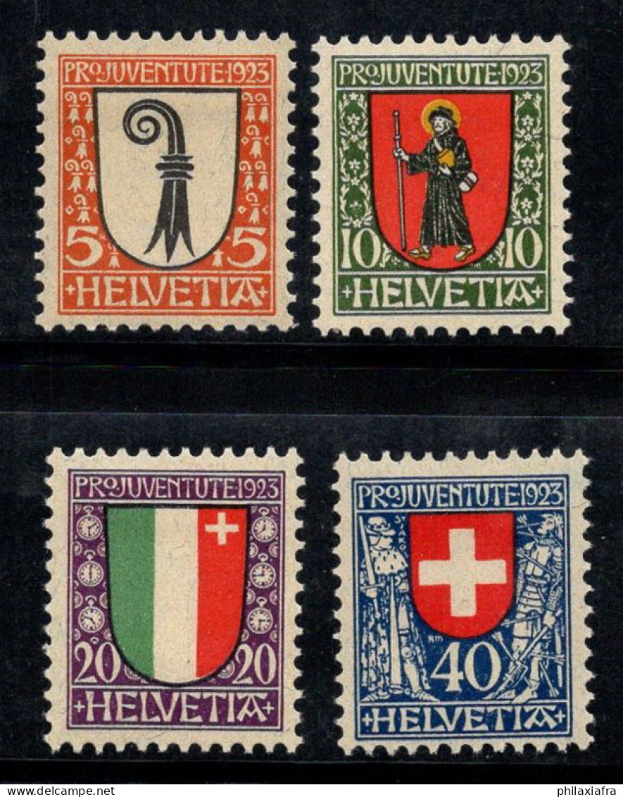 Suisse 1923 Mi. 185-188 Neuf * MH 100% Pro Juventute, Armoiries - Nuevos