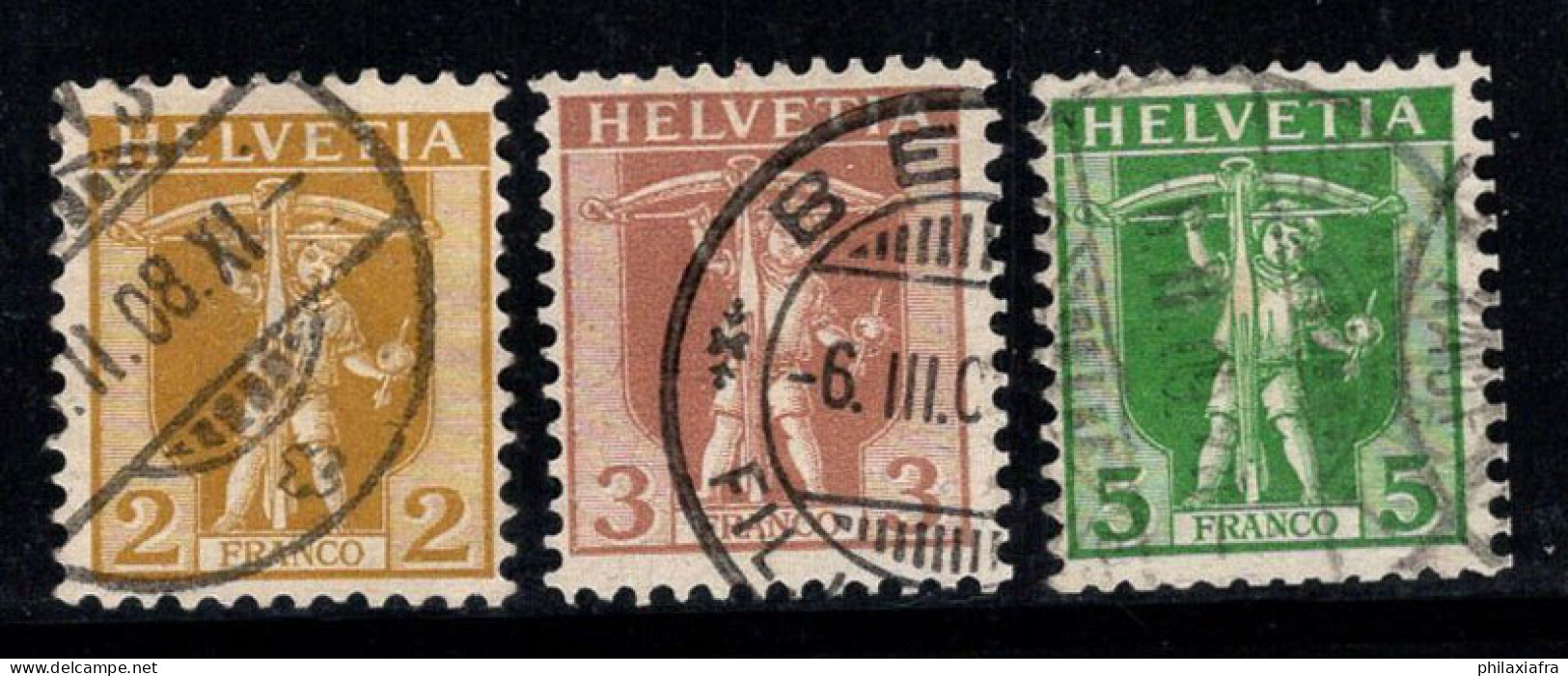 Suisse 1907 Mi. 95-97 Oblitéré 100% TELL Garçon - Used Stamps
