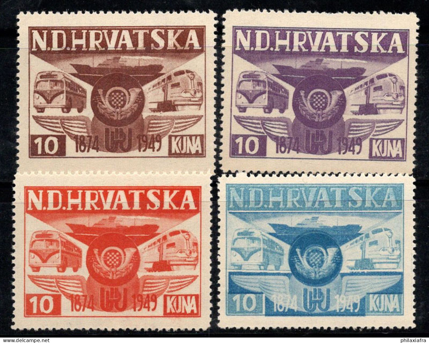 Croatie (Hrvatska) 1949 Neuf ** 100% UPU - Kroatien