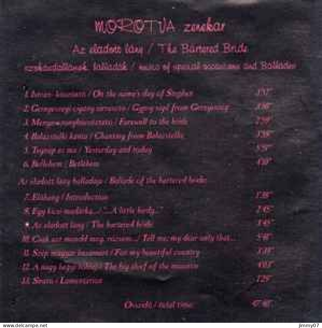 Morotva Zenekar - Az Eladott Lány - Szokásdallamok, Balladák (CD, Album) - Country Y Folk