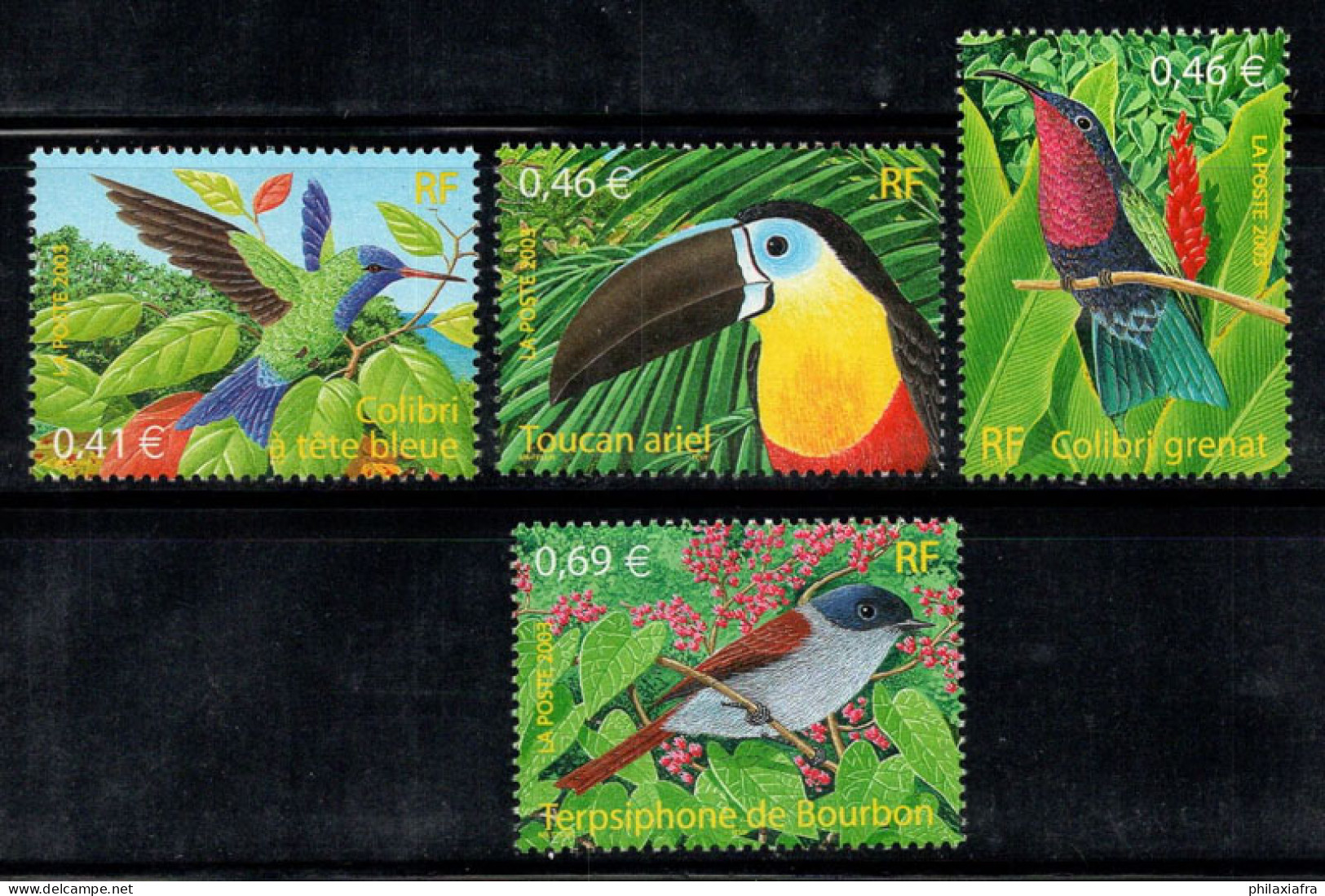 France 2003 Yv. 3548-51 Neuf ** 100% Nature,Oiseaux D'outre-mer - Nuovi