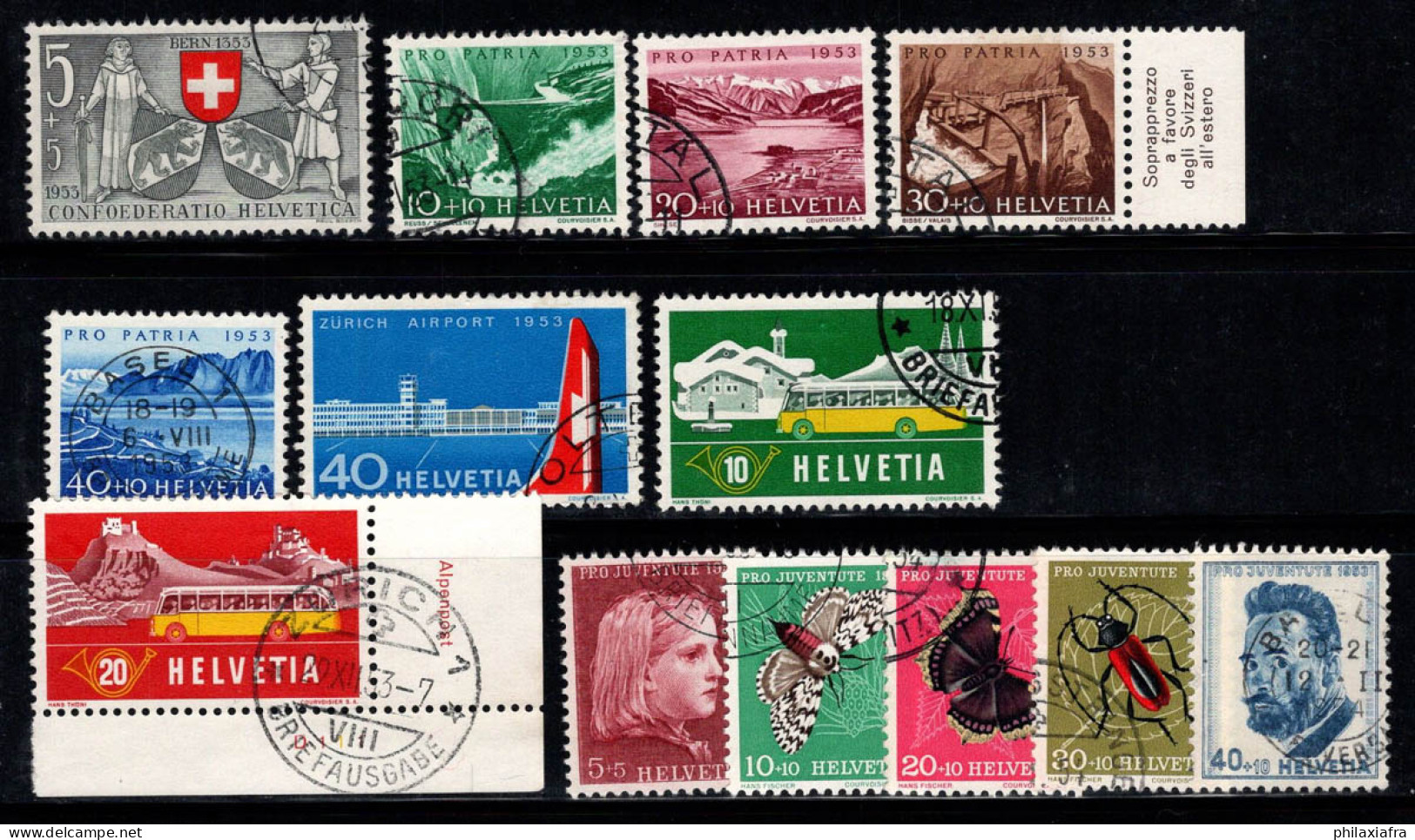 Suisse 1953 Mi. 580-592 Oblitéré 100% Année Complète Pro Juventute, Pro Patria - Used Stamps