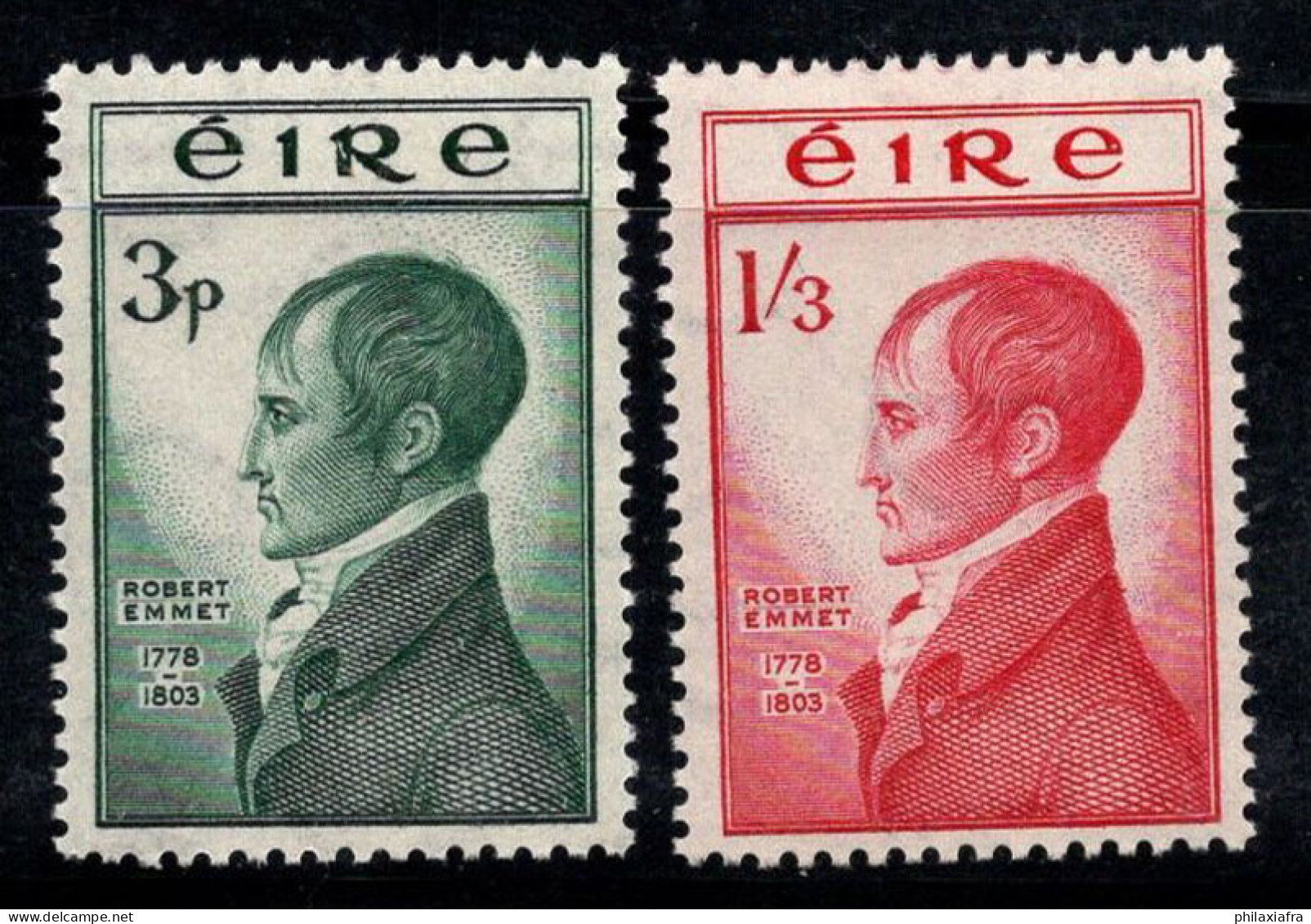 Irlande 1953 Mi. 118-119 Neuf * MH 100% Emmet, Célébrités - Nuevos