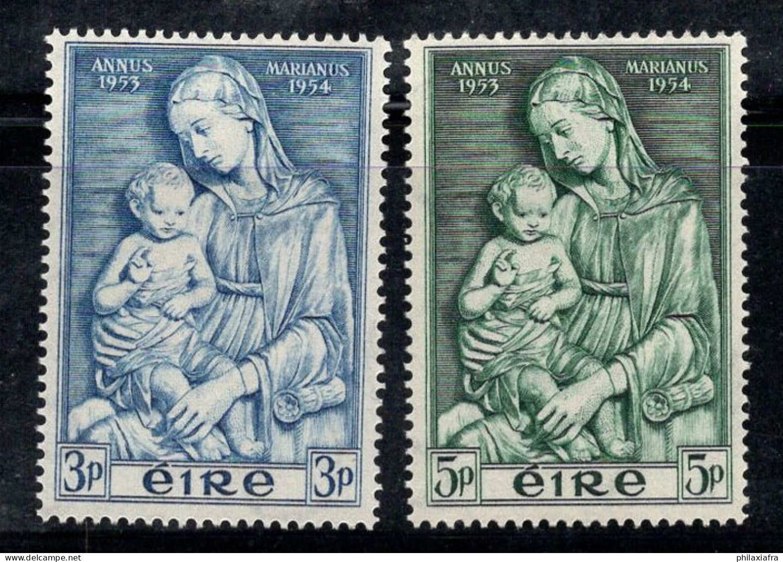 Irlande 1954 Mi. 120-121 Neuf * MH 100% Madone - Unused Stamps