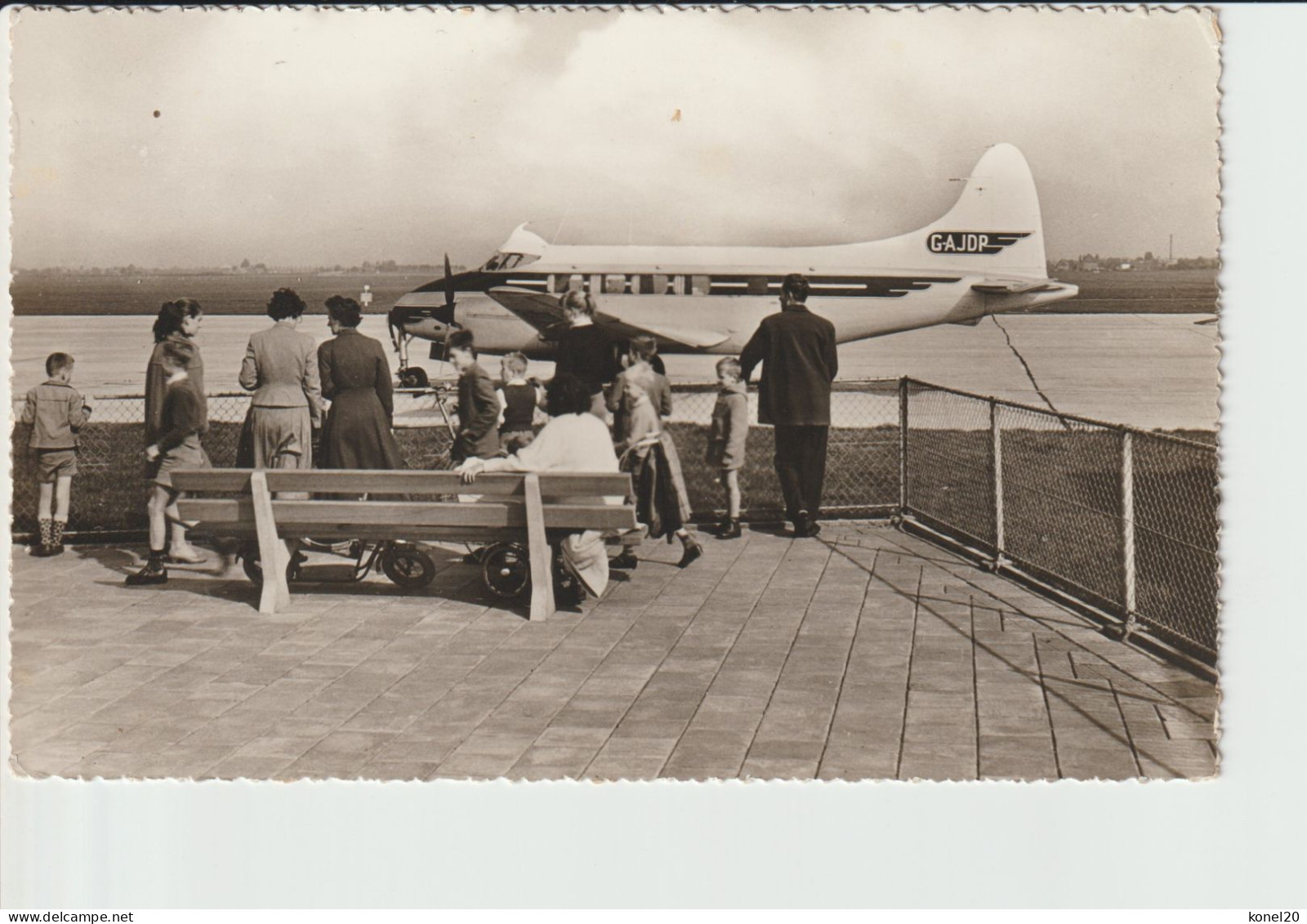 Vintage Rppc De Havilland "Dove" G-AJOP British Goverment @ Rotterdam Zestienhoven Airport - 1919-1938: Entre Guerres