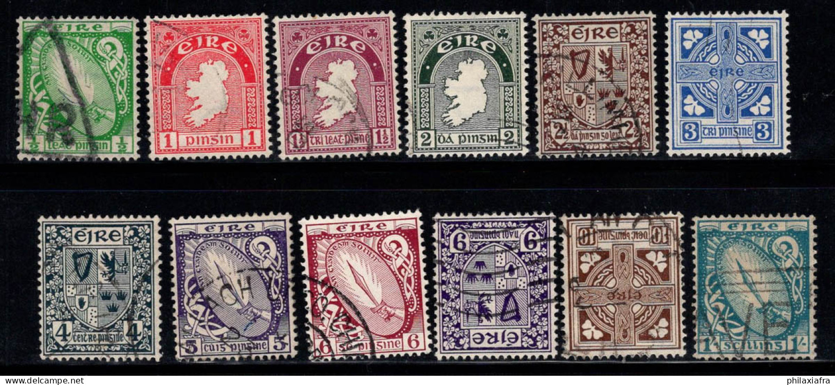 Irlande 1940 Mi. 71A-82A Oblitéré 100% Symboles - Used Stamps