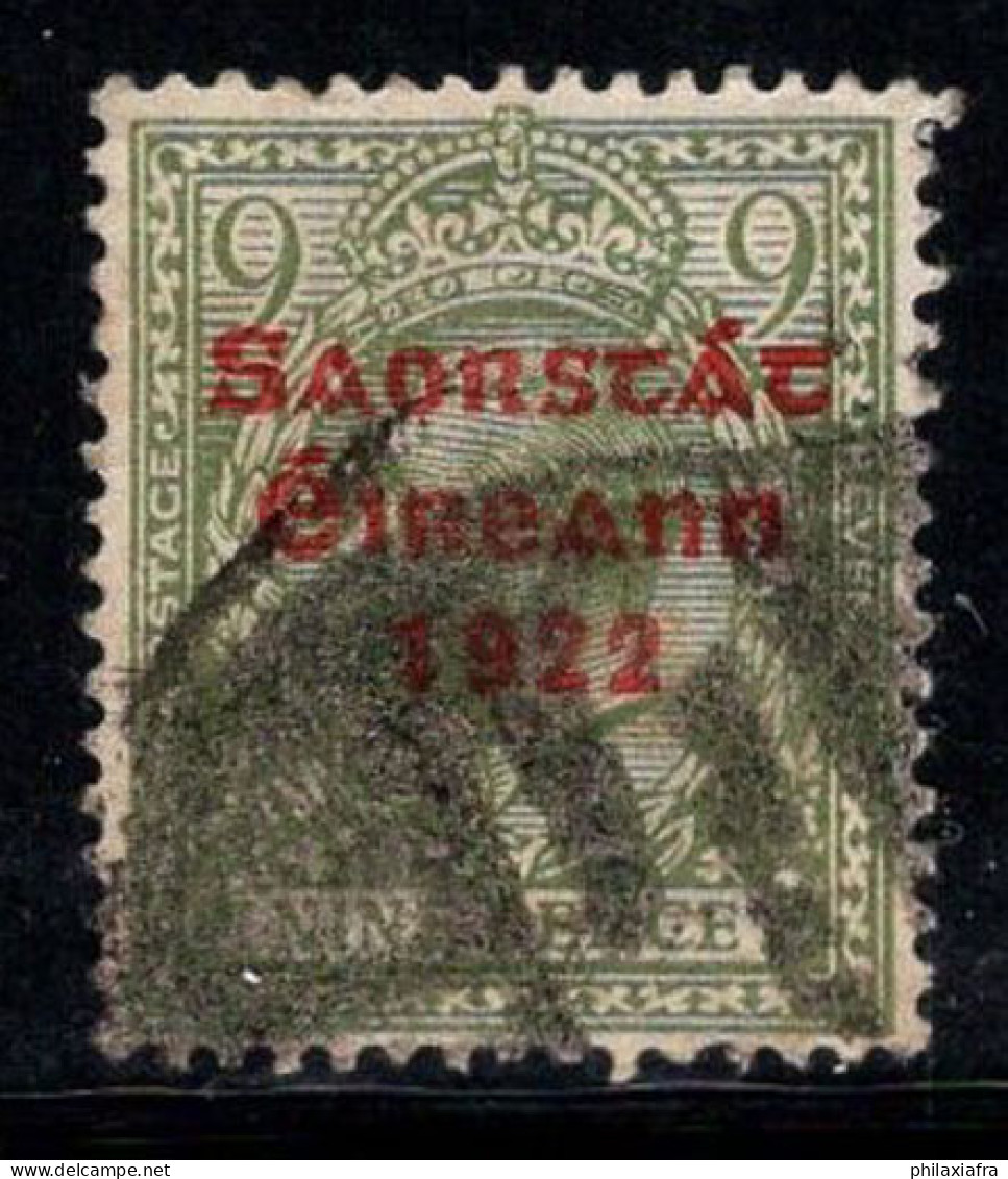 Irlande 1922 Mi. 34 Oblitéré 100% Surimprimé 9 P - Used Stamps