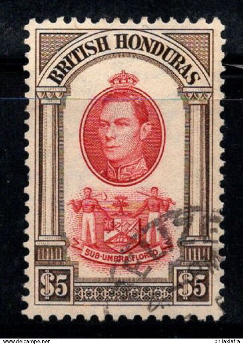 Honduras Britannique 1938 Mi. 123 Oblitéré 100% Roi George VI, 5 $ - Honduras Britannico (...-1970)