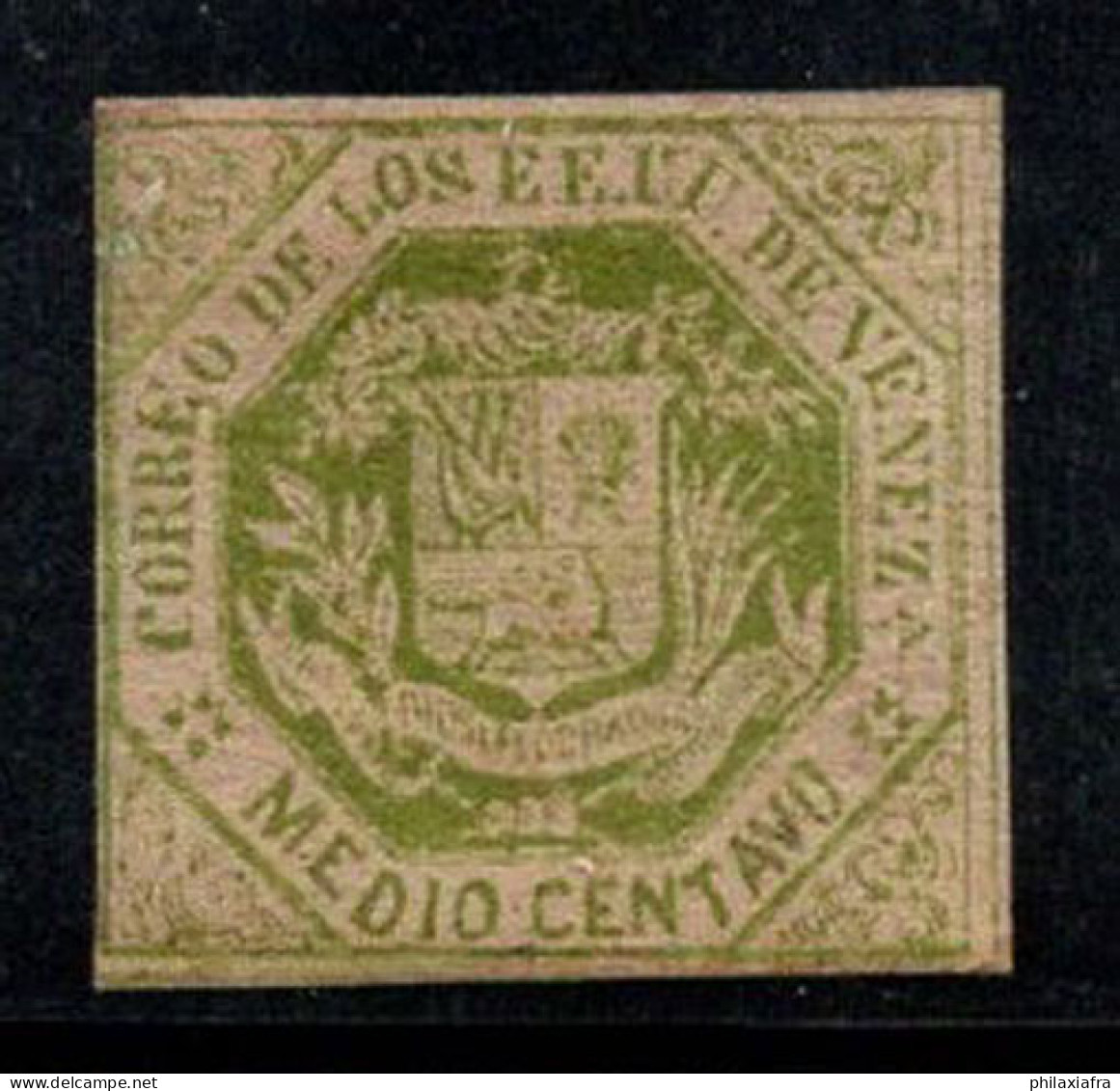 Venezuela 1866 Mi. 12 Neuf * MH 40% Armoiries, 1/2 C - Venezuela