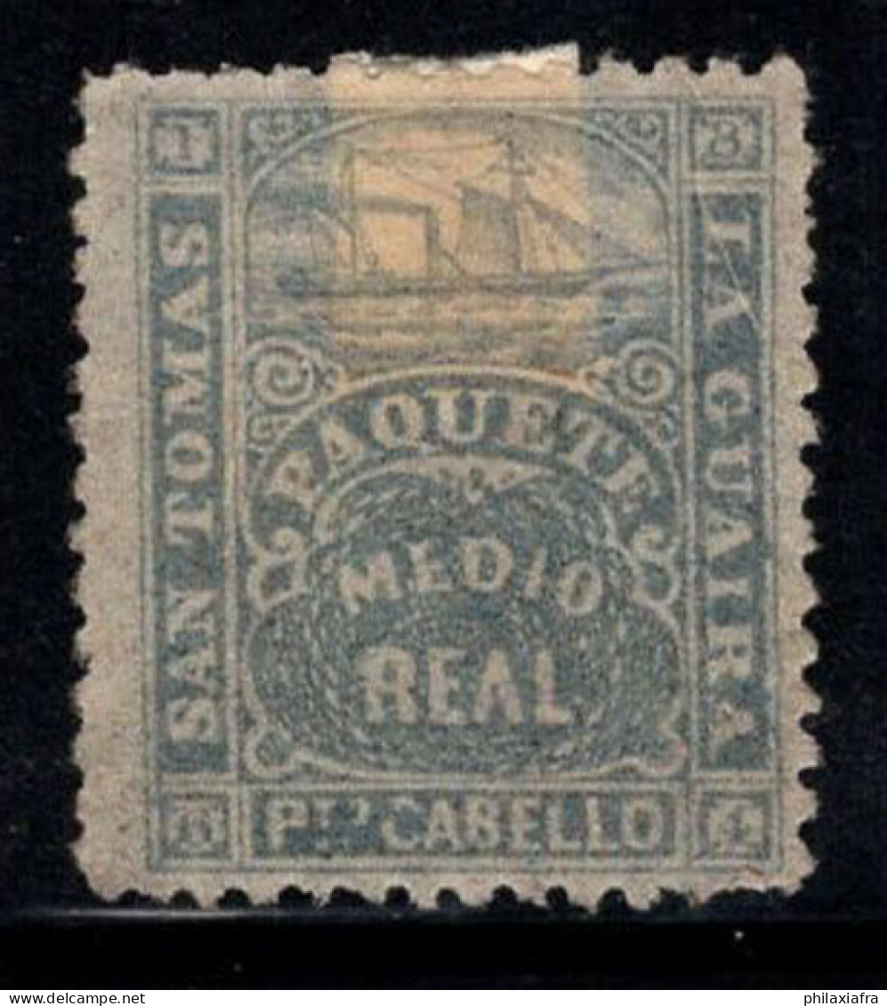 Venezuela 1866 Sans Gomme 40% NAVIRE, 1/2 R - Venezuela