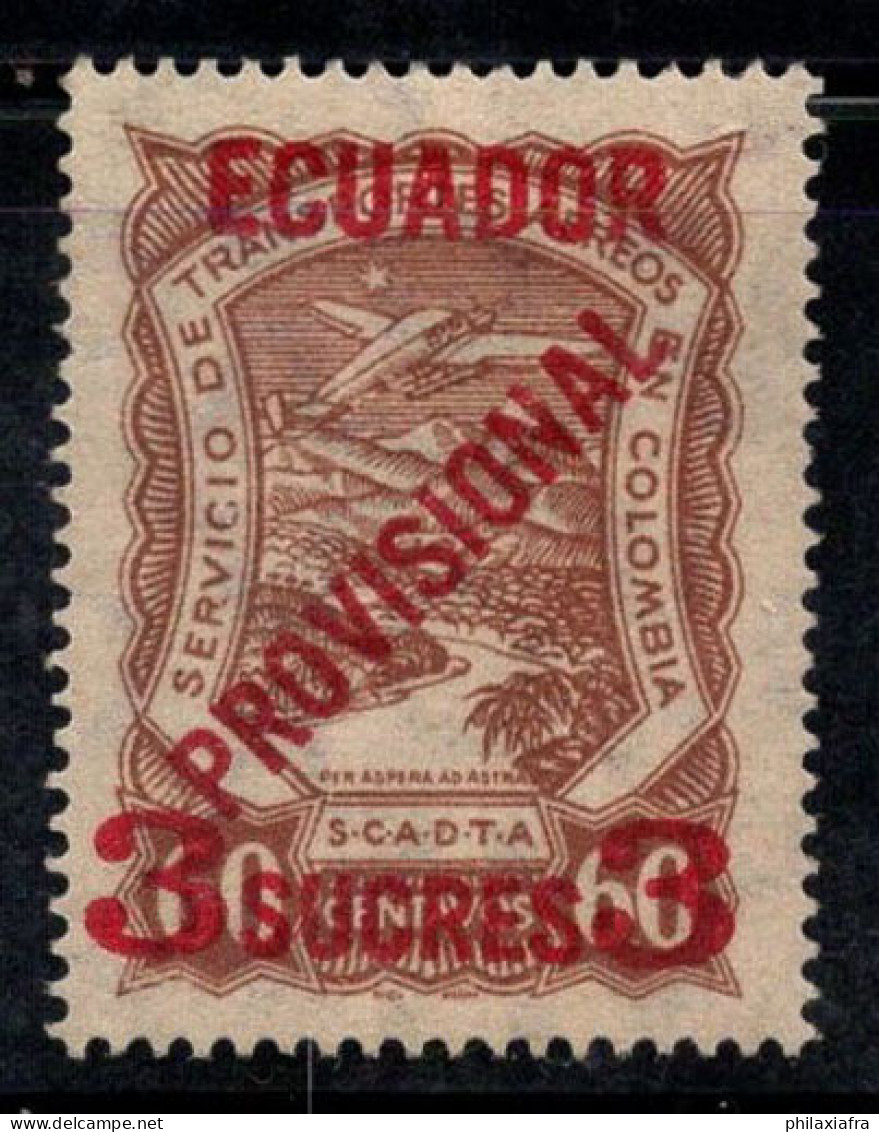 Équateur, Scadta 1928 Mi. 5 I Neuf * MH 100% Signé 3 S, PROVISOIRE - Ecuador