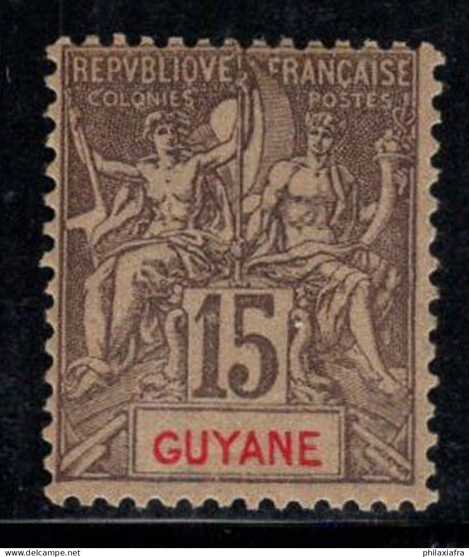 Guyane Française 1900 Yv. 45 Neuf * MH 80% 15 C - Andere & Zonder Classificatie