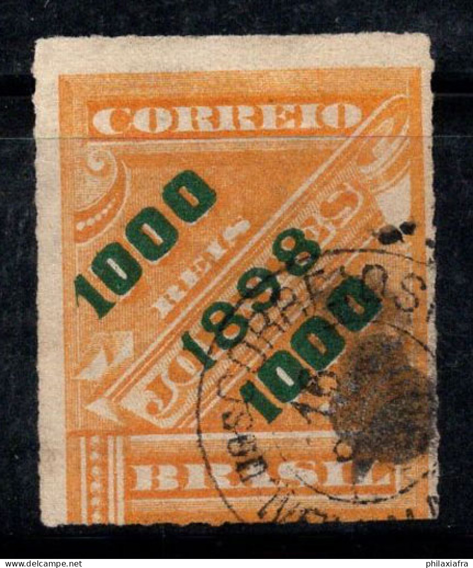 Brésil 1898 Mi. 121 Oblitéré 80% 1000 R Surimprimé - Used Stamps