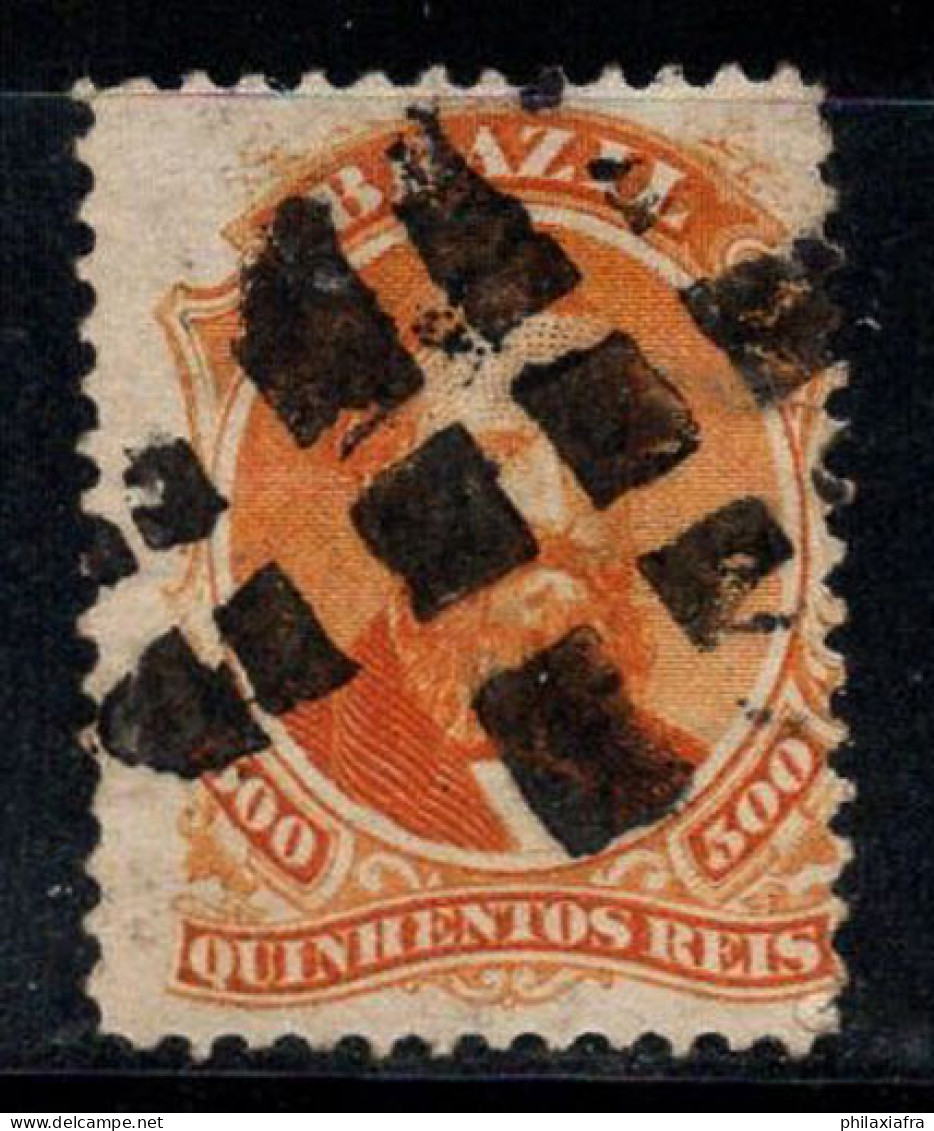 Brésil 1866 Mi. 29 Oblitéré 100% Pierre II, Célébrités, 500 R - Usati