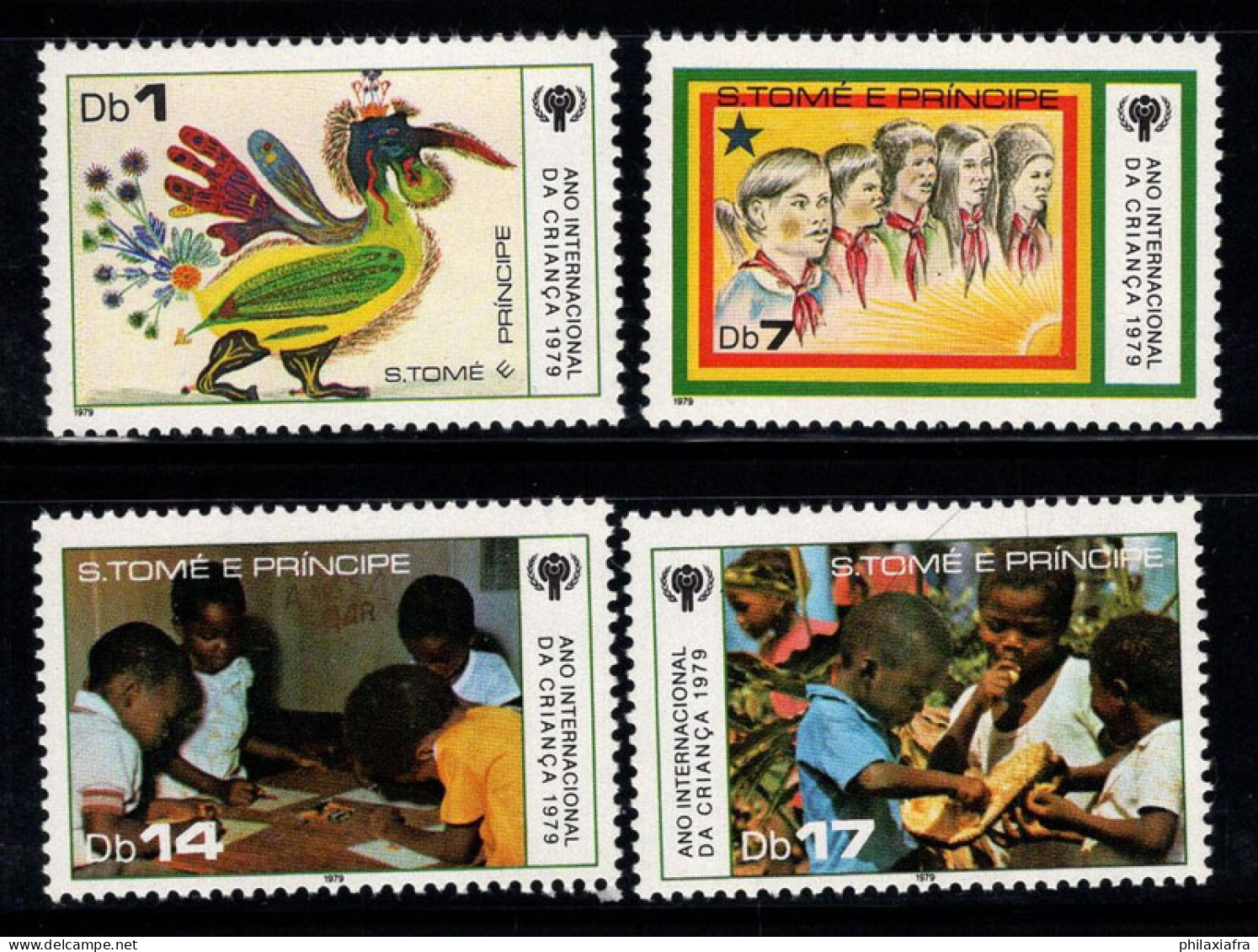 Sao Tomé-et-Principe 1979 Mi. 579-582 Neuf ** 100% Enfants, Enfance - Sao Tome Et Principe