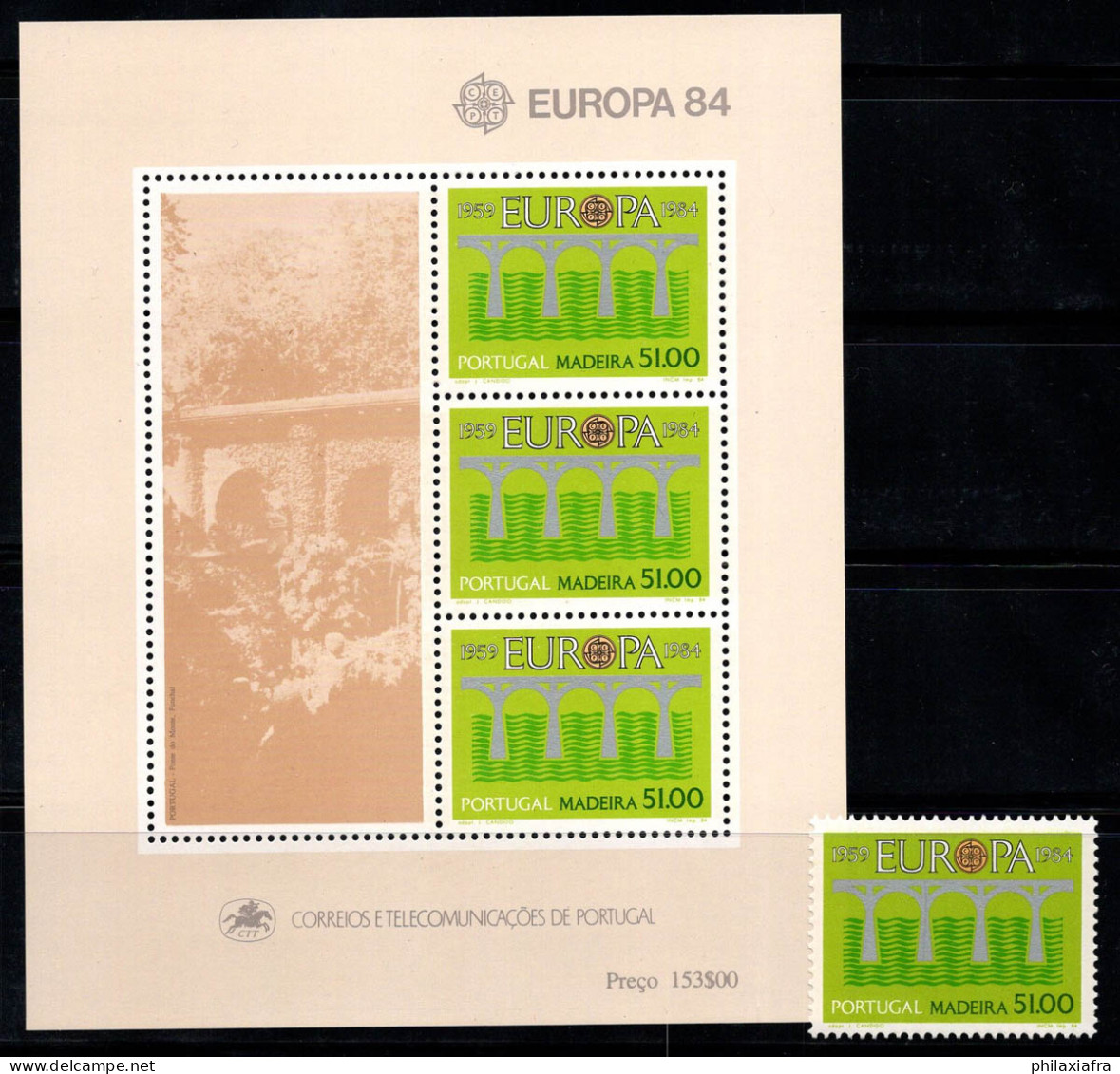 Madère 1984 Mi. Bl. 5, 90 Bloc Feuillet 100% Neuf ** Europa Cept - Madeira