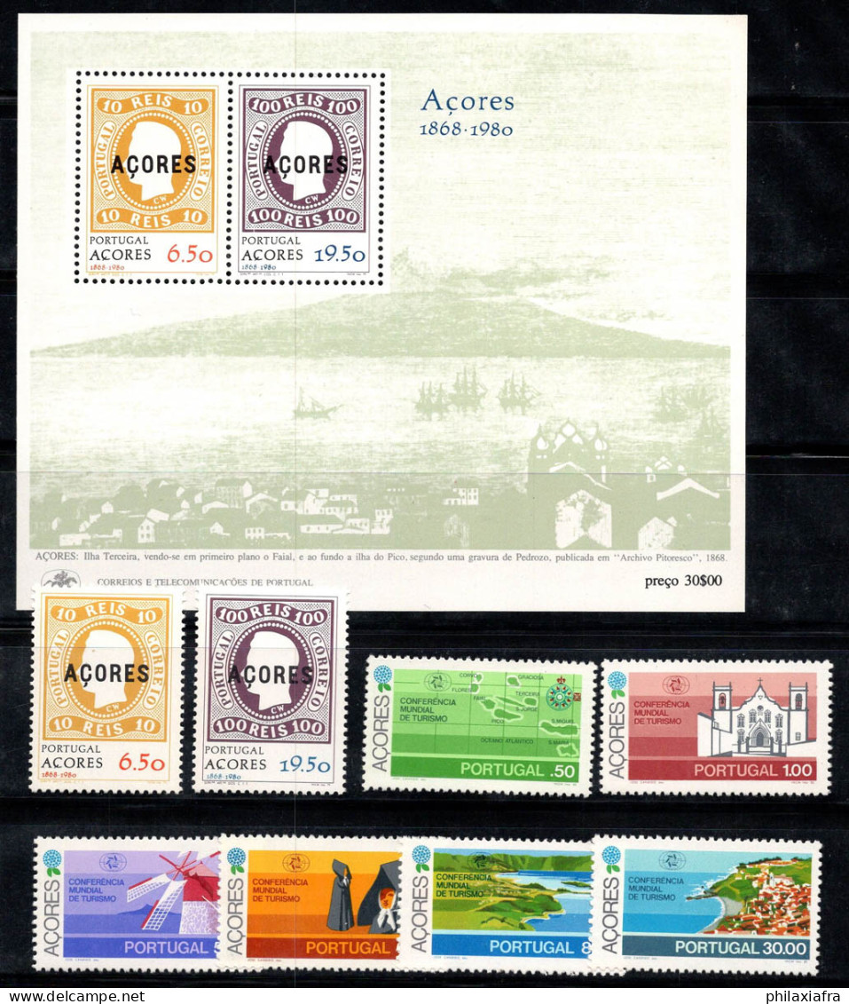 Açores 1980 Mi. Bl. 1, 334-341 Bloc Feuillet 100% Neuf ** Tourisme - Azores