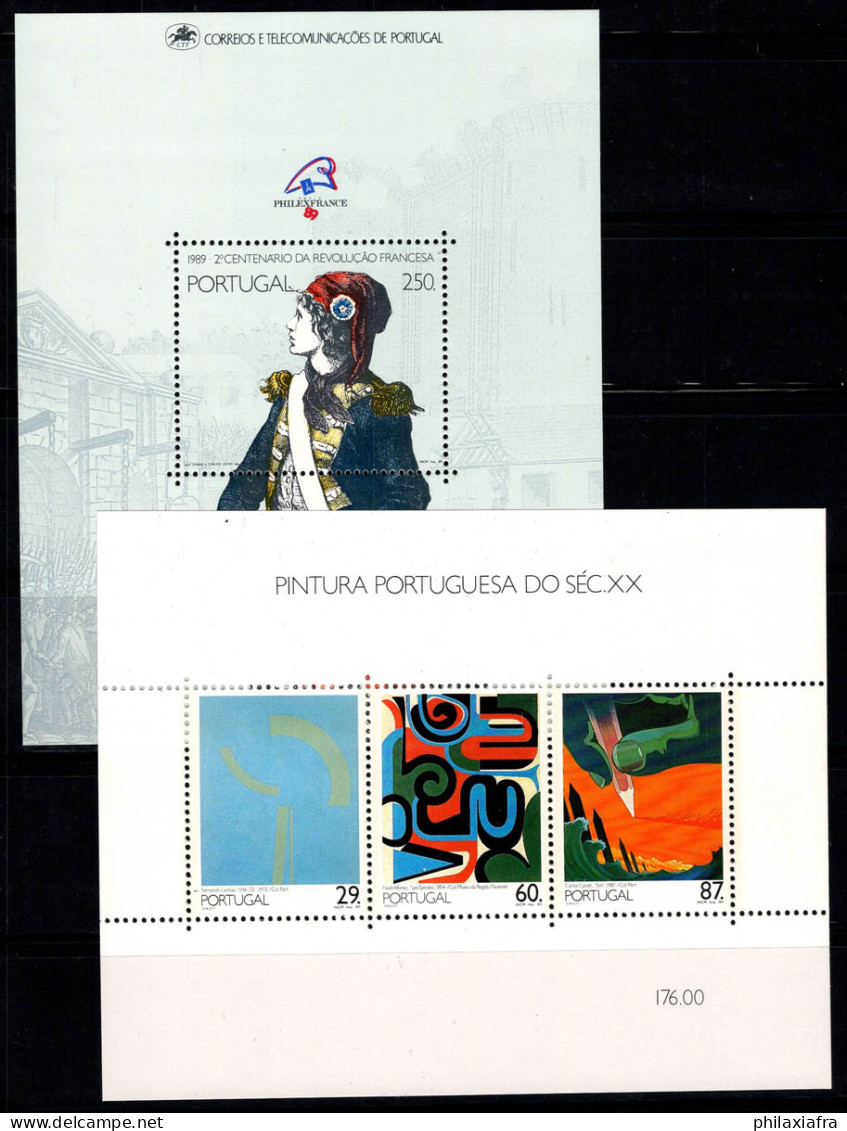 Portugal 1989 Mi. Bl. 66-67 Bloc Feuillet 100% Neuf ** Art, PHILEXFRANCE - Hojas Bloque