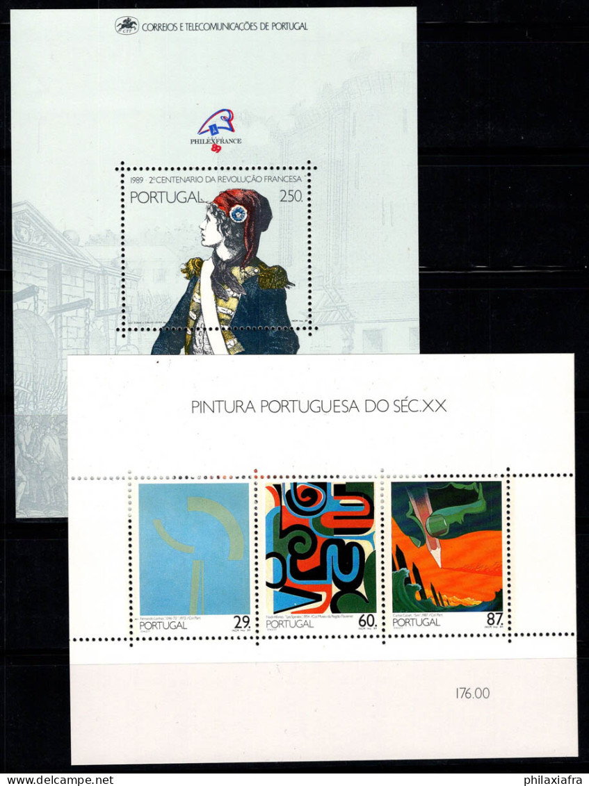 Portugal 1989 Mi. Bl. 66-67 Bloc Feuillet 100% Neuf ** Art, PHILEXFRANCE - Blocks & Sheetlets