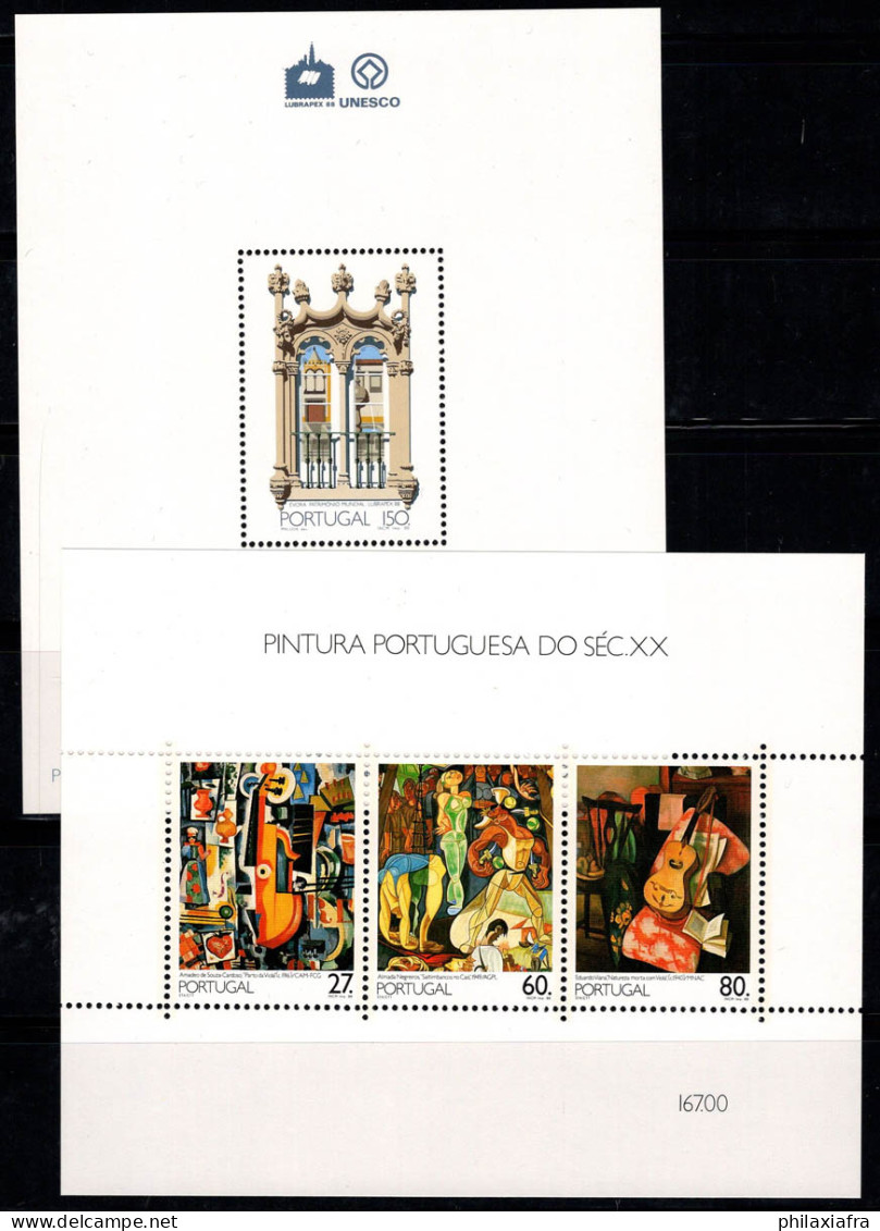 Portugal 1988 Mi. Bl. 58-59 Bloc Feuillet 100% Neuf ** UNESCO, ART - Blocks & Sheetlets