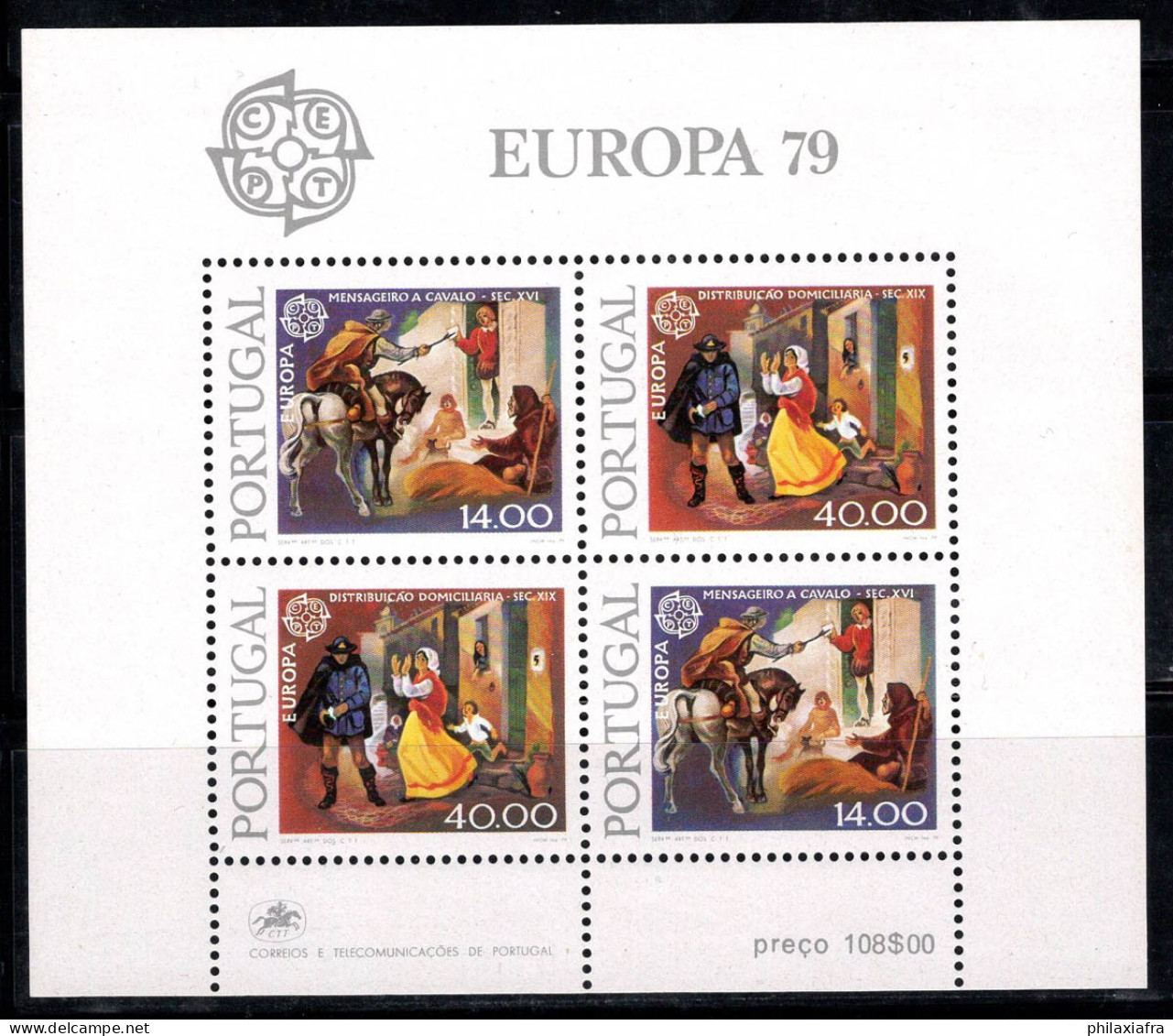 Portugal 1979 Mi. Bl. 27 Bloc Feuillet 100% Neuf ** Europe CEPT - Blokken & Velletjes