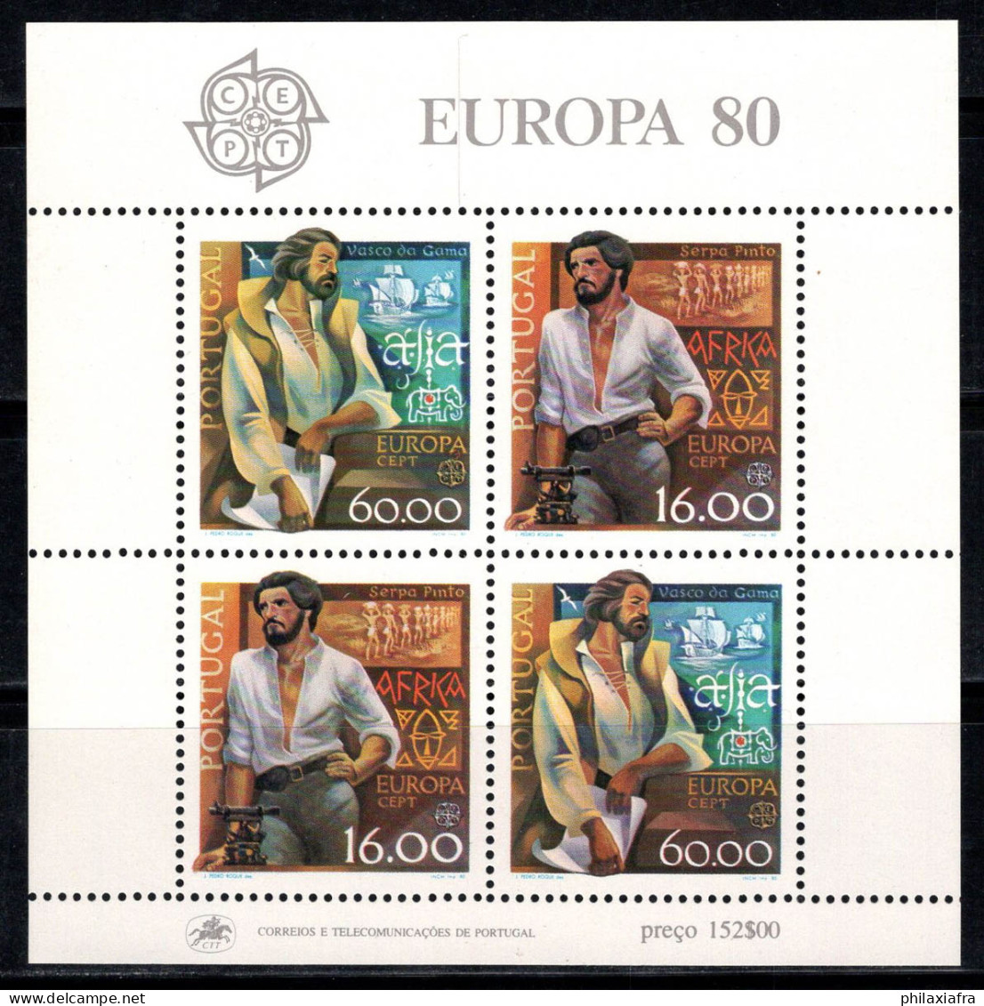 Portugal 1980 Mi. Bl. 29 Bloc Feuillet 100% Neuf ** Europe CEPT - Blocks & Sheetlets