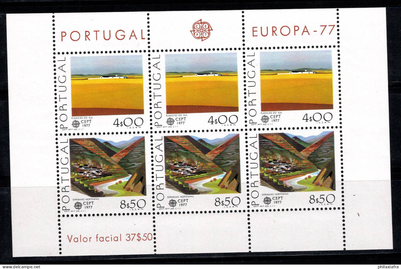 Portugal 1977 Mi. Bl. 20 Bloc Feuillet 100% Neuf ** Europe Cept - Blocks & Sheetlets