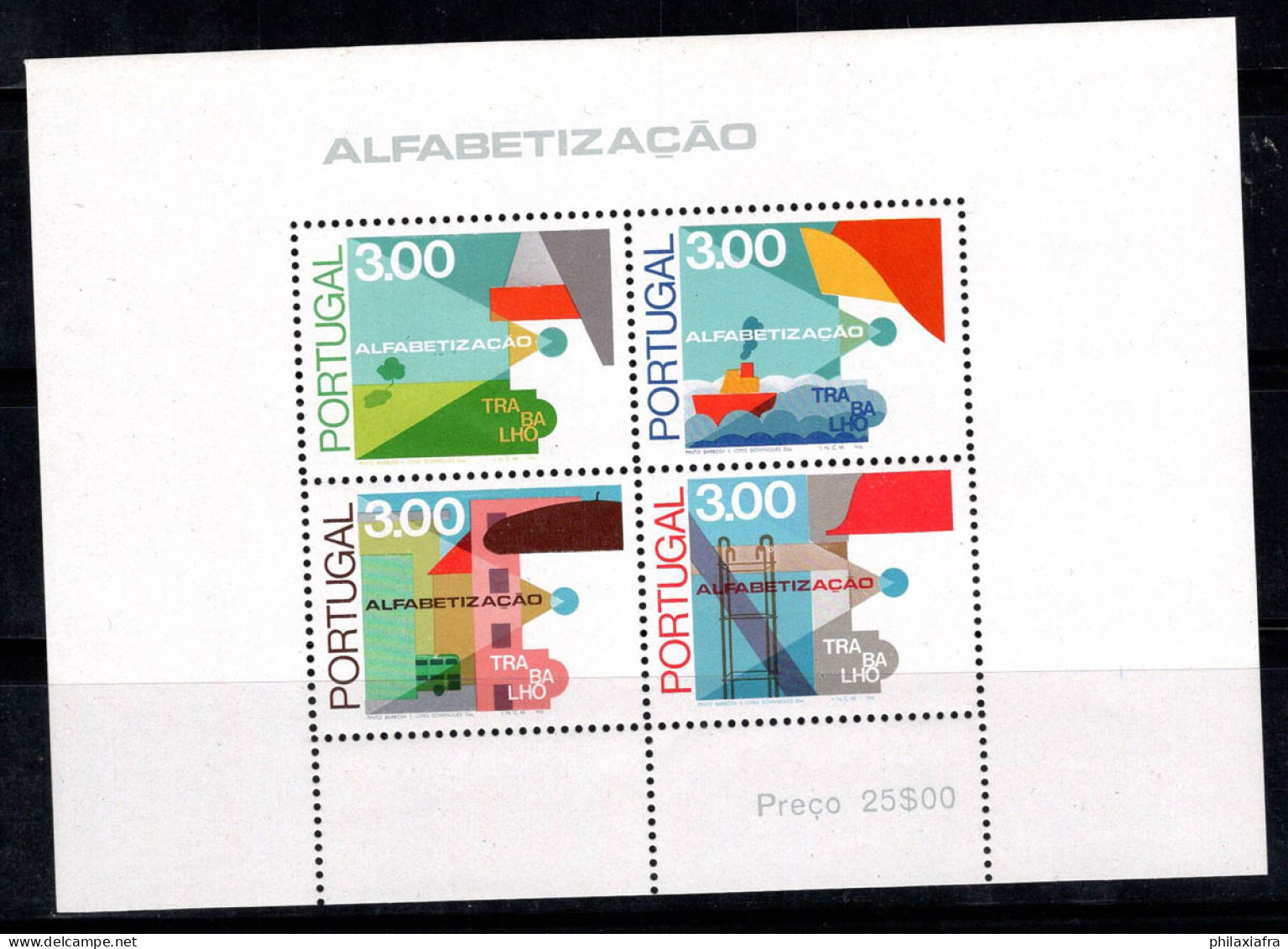 Portugal 1976 Mi. Bl. 18 Bloc Feuillet 100% Neuf ** Contre L'analphabétisme - Blocks & Kleinbögen