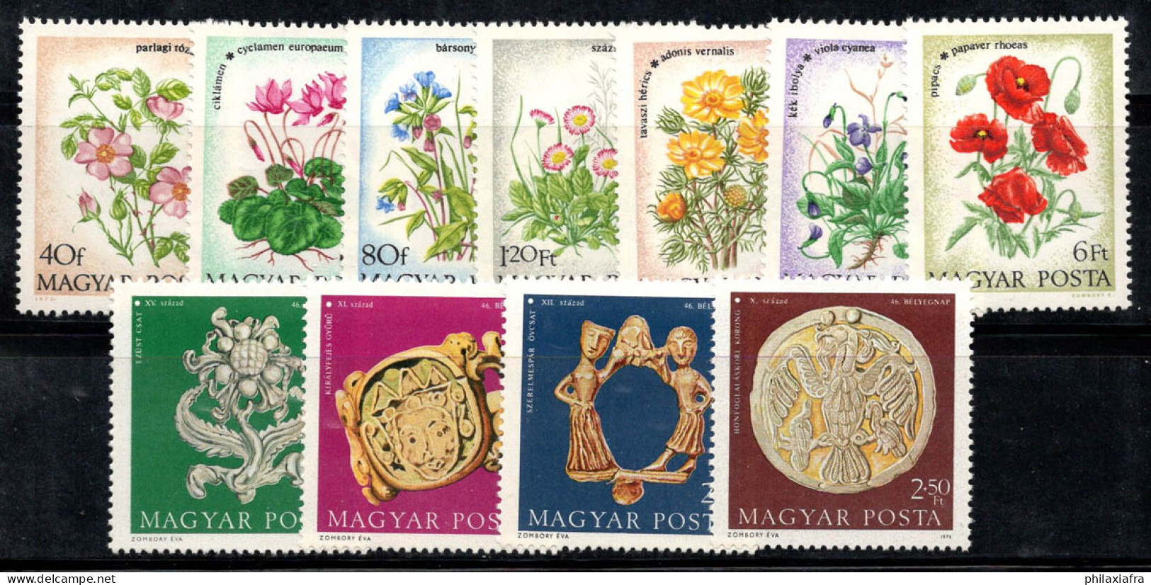 Hongrie 1973 Neuf ** 100% Fleurs Sauvages, Bijoux, Bague, Boucle... - Nuevos