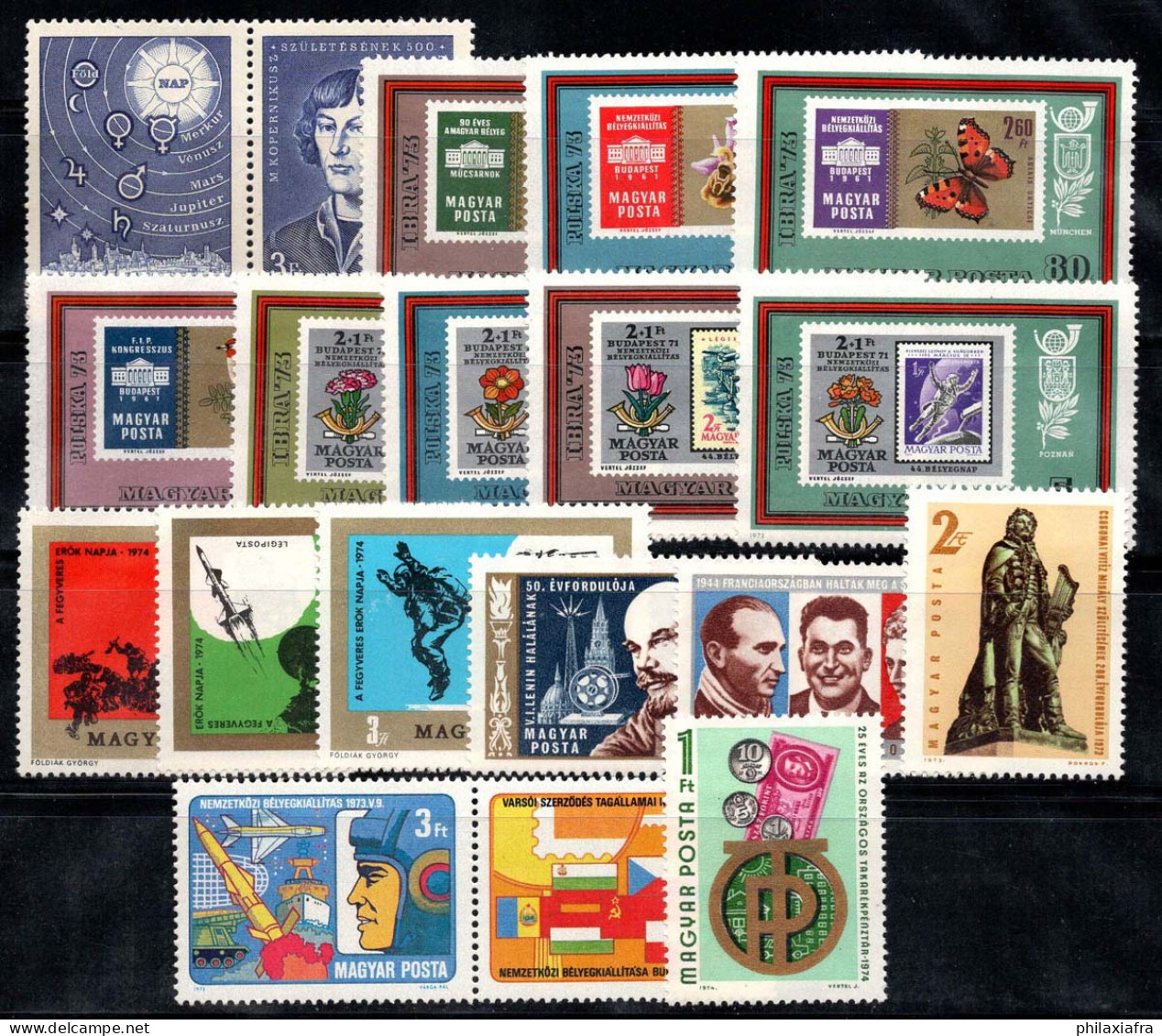 Hongrie 1973-74 Neuf ** 100% Copernic,Pacte De Varsovie,Personnalité,Philatélie - Unused Stamps