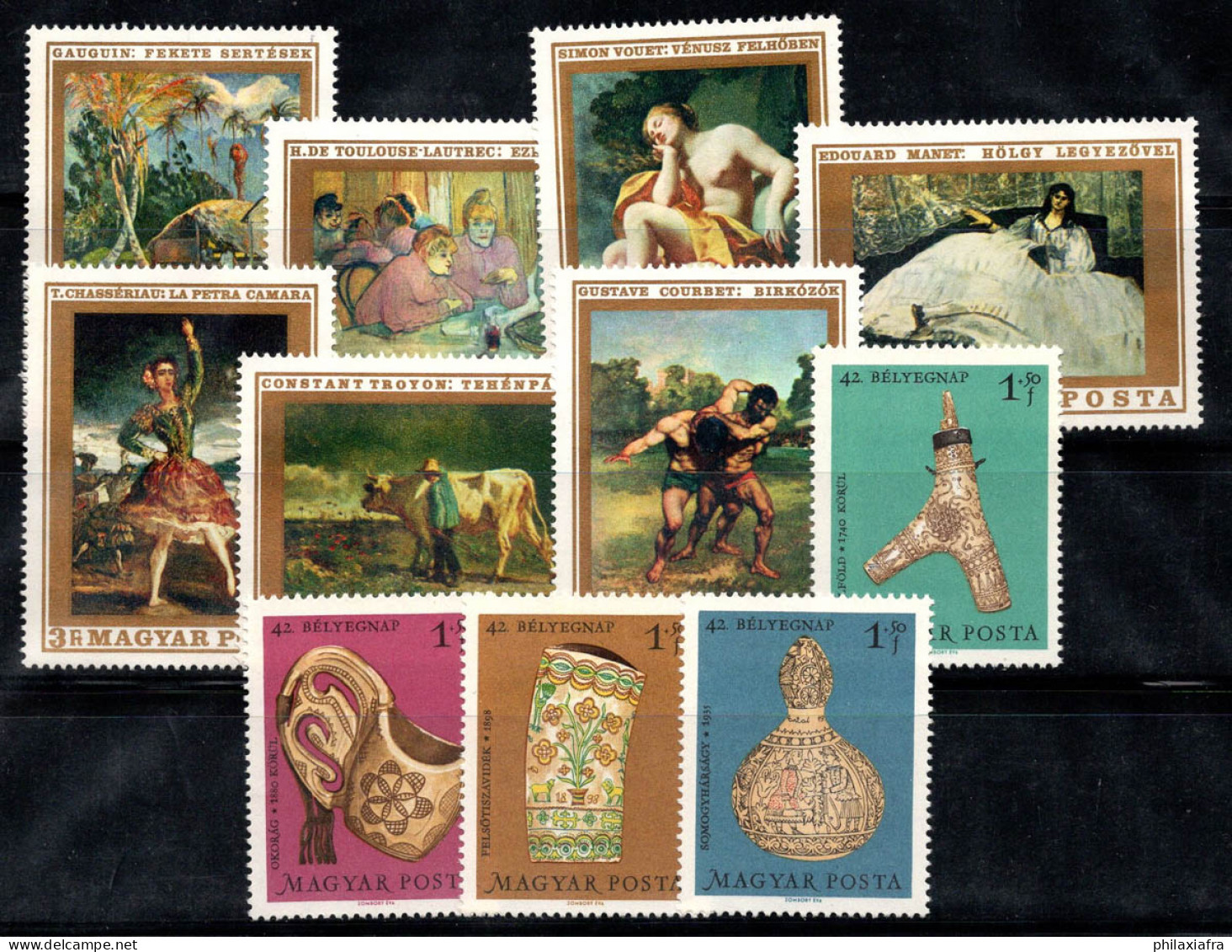 Hongrie 1969 Neuf ** 100% Boiseries, Peintures De Maîtres Français - Unused Stamps