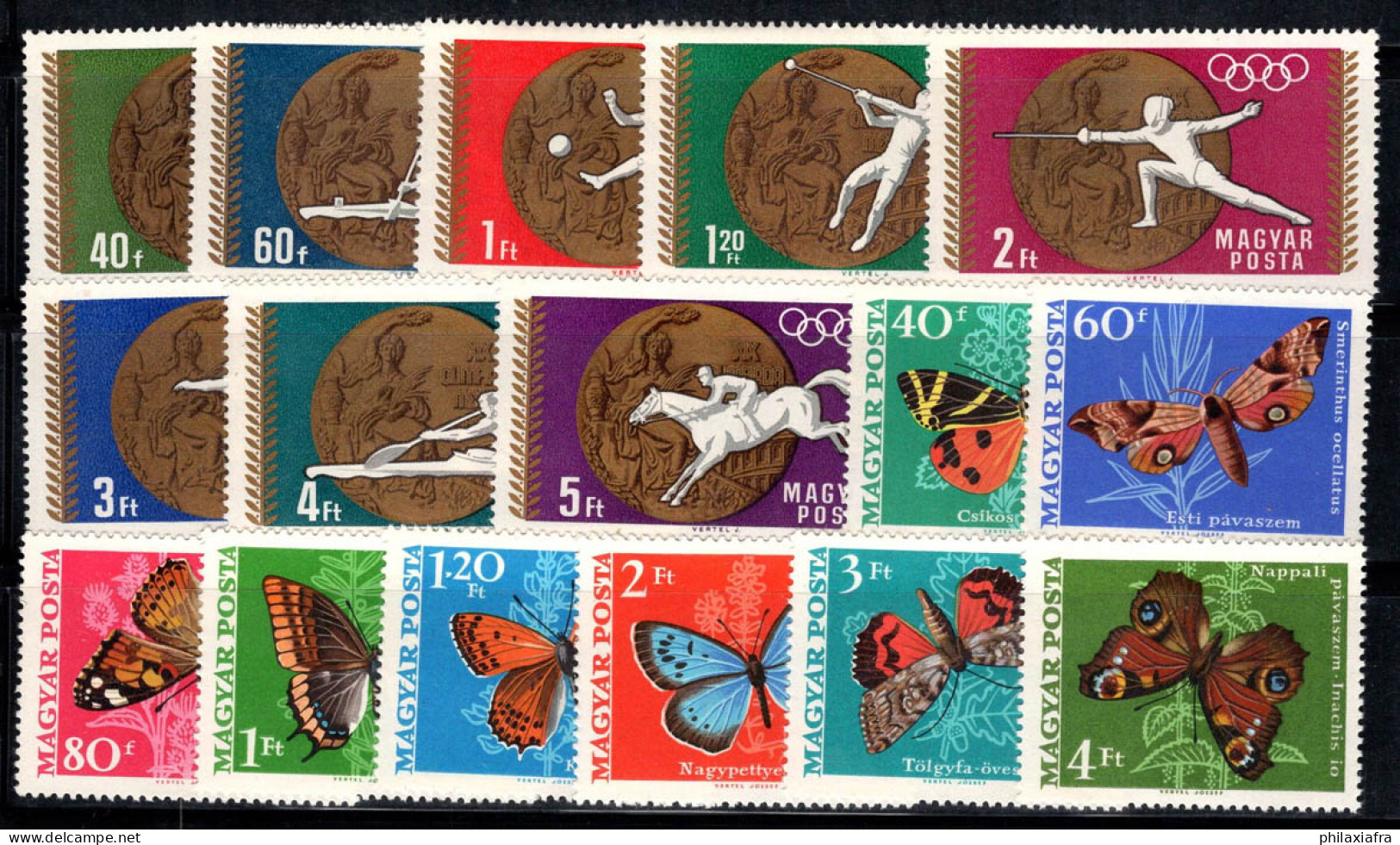 Hongrie 1969 Neuf ** 100% Médailles, Jeux Olympiques D'été, Papillons - Unused Stamps