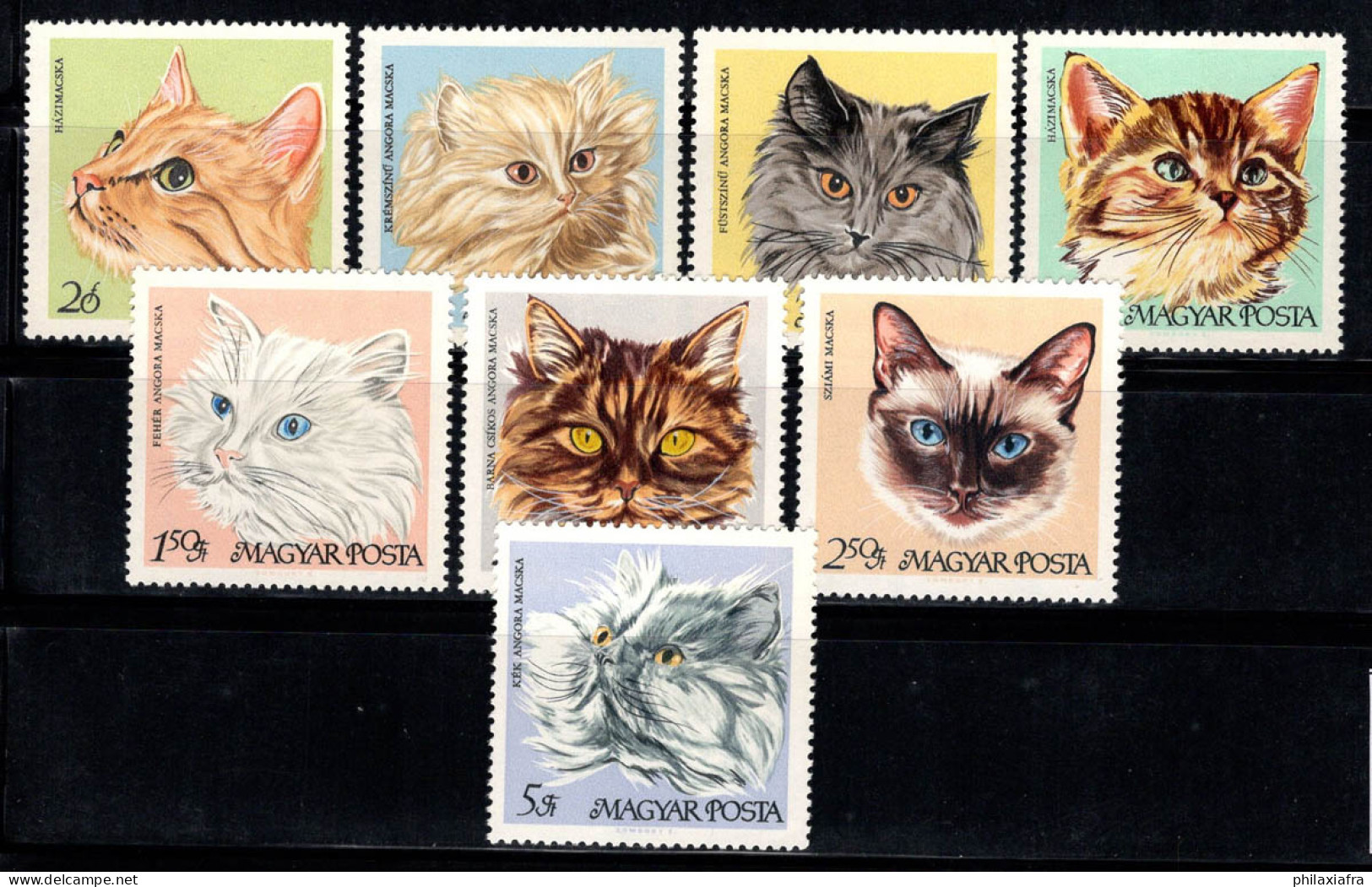 Hongrie 1968 Mi. 2387-94 A Neuf ** 100% Chats Domestiques, Chat Persan... - Unused Stamps