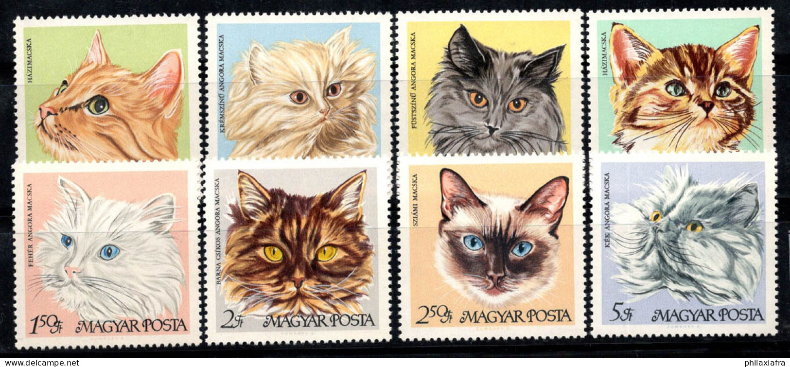 Hongrie 1968 Mi. 2387-94 A Neuf ** 100% Chats Domestiques, 20 F, 60 F... - Unused Stamps