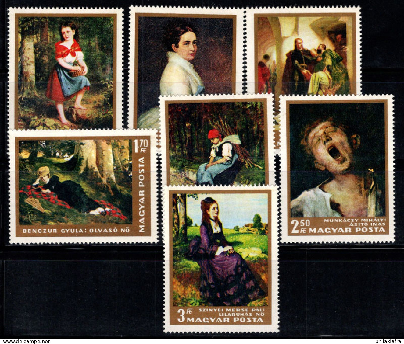 Hongrie 1966 Mi. 2291-97 A Neuf ** 100% Peintures Du Musée Des Beaux-arts Du Canada - Unused Stamps