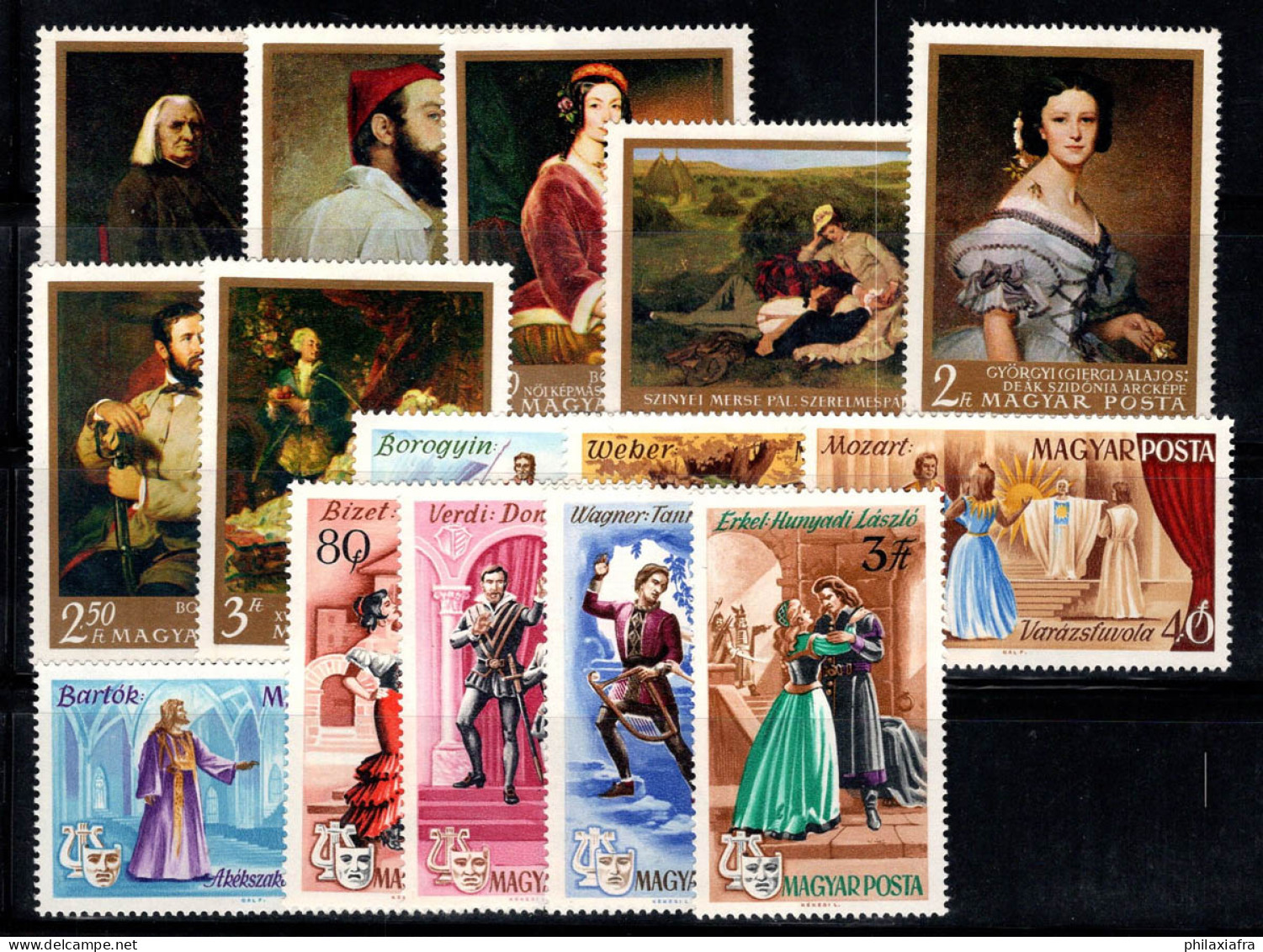 Hongrie 1967 Neuf ** 100% Peintures, Scènes D'œuvres Célèbres - Unused Stamps