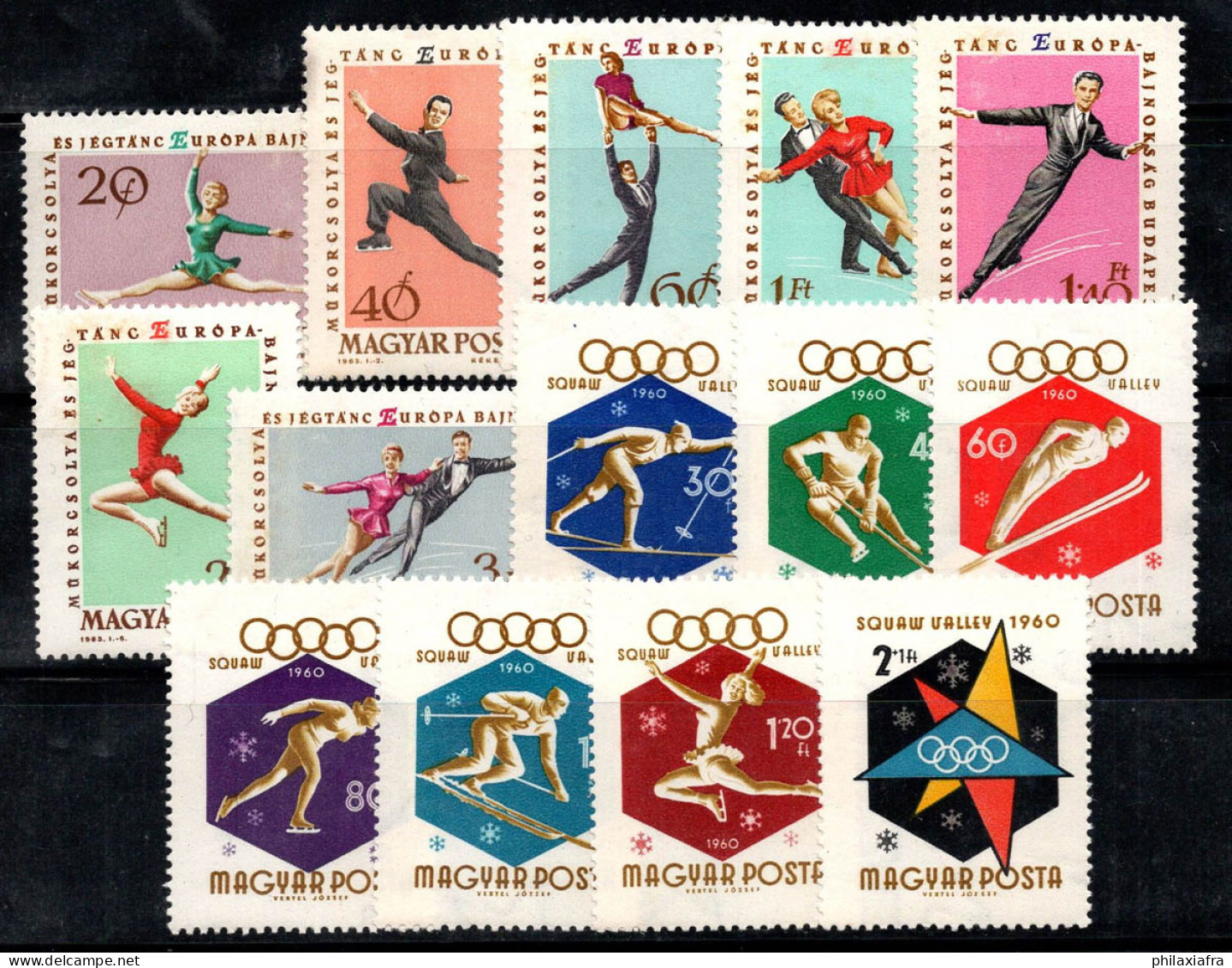 Hongrie 1960-63 Neuf ** 100% Jeux Olympiques,Patinage - Unused Stamps