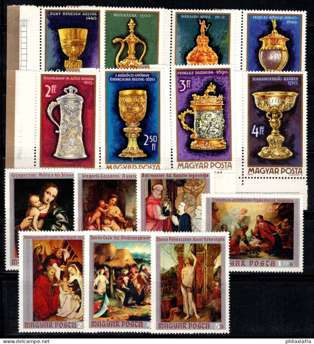 Hongrie 1970 Mi. 2625-39 A Neuf ** 100% Art De L'orfèvrerie, Peintures, Marie Et L'enfant - Unused Stamps