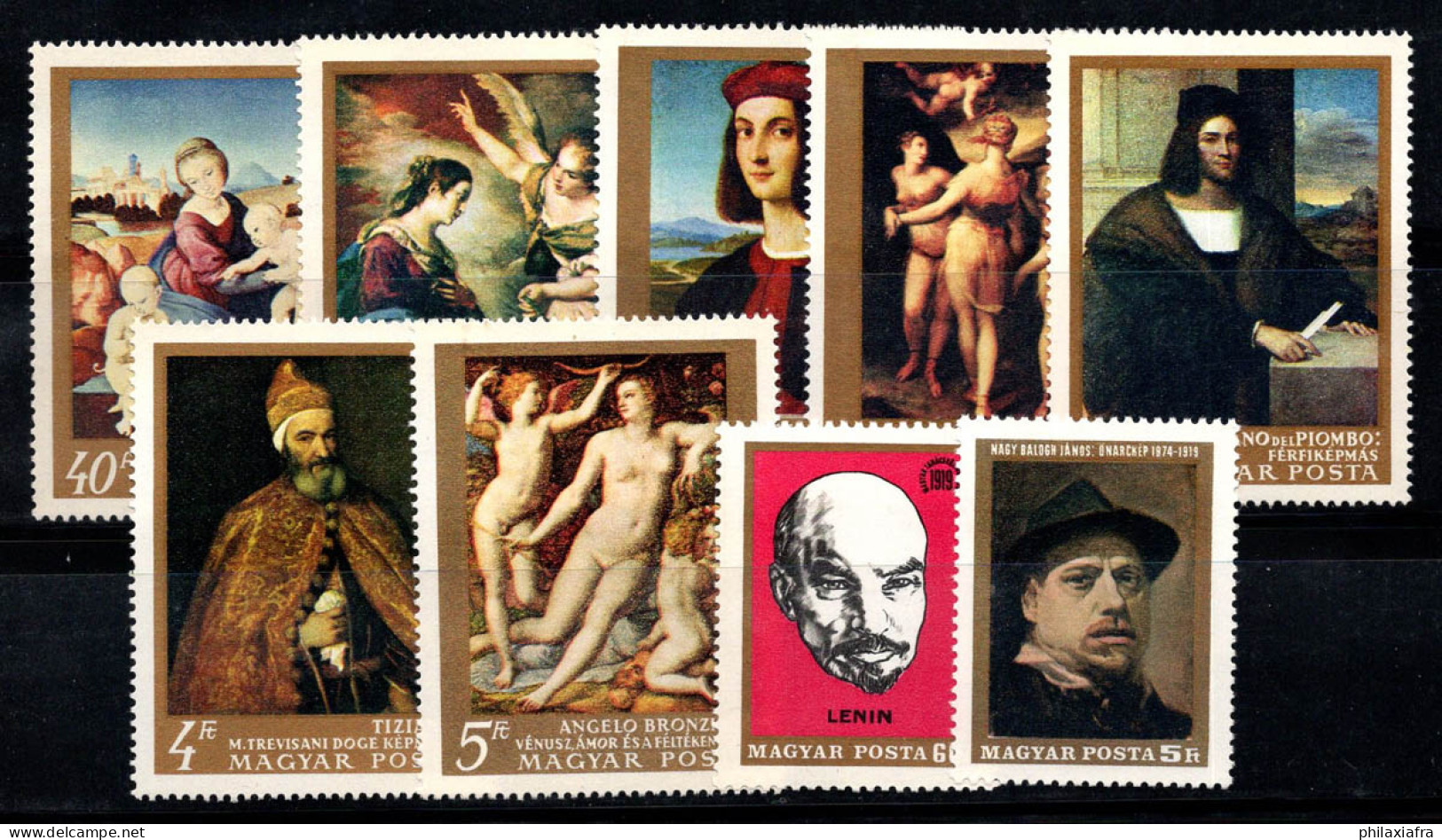 Hongrie 1968-69 Neuf ** 100% Peintures De Maîtres Italiens, Lénine... - Nuevos