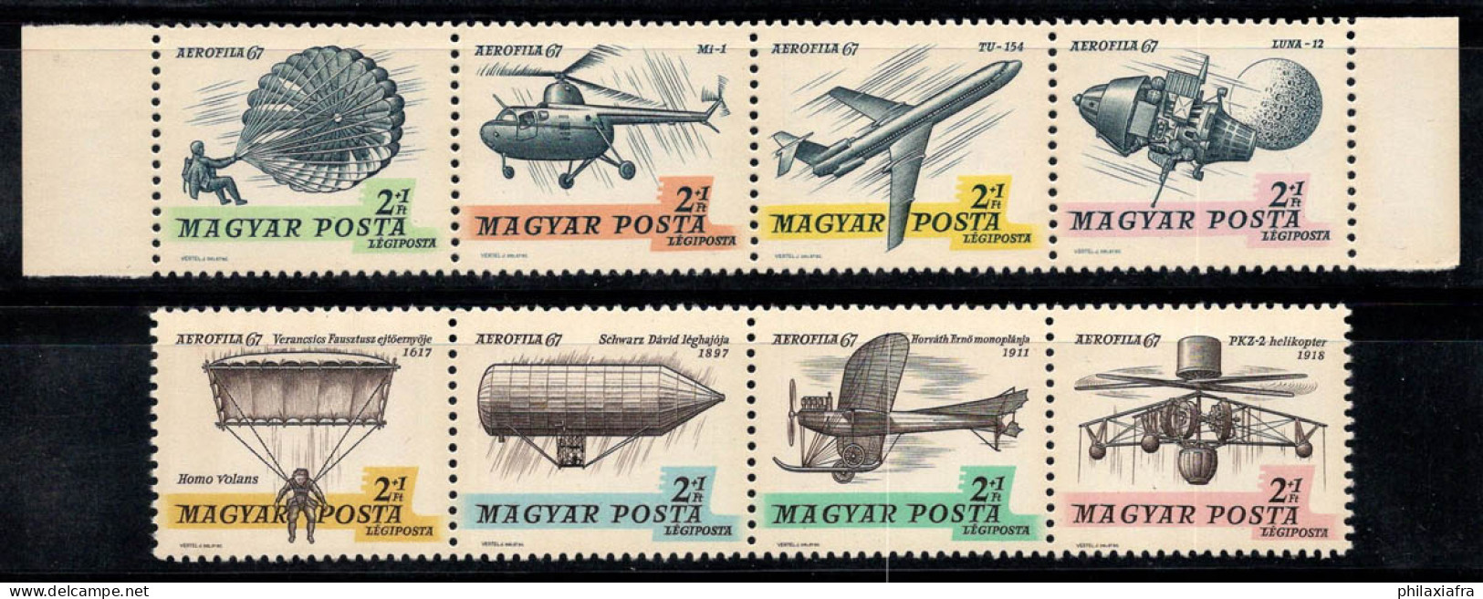Hongrie 1967 Neuf ** 100% Poste Aérienne AÉROPHILE '67 - Nuevos